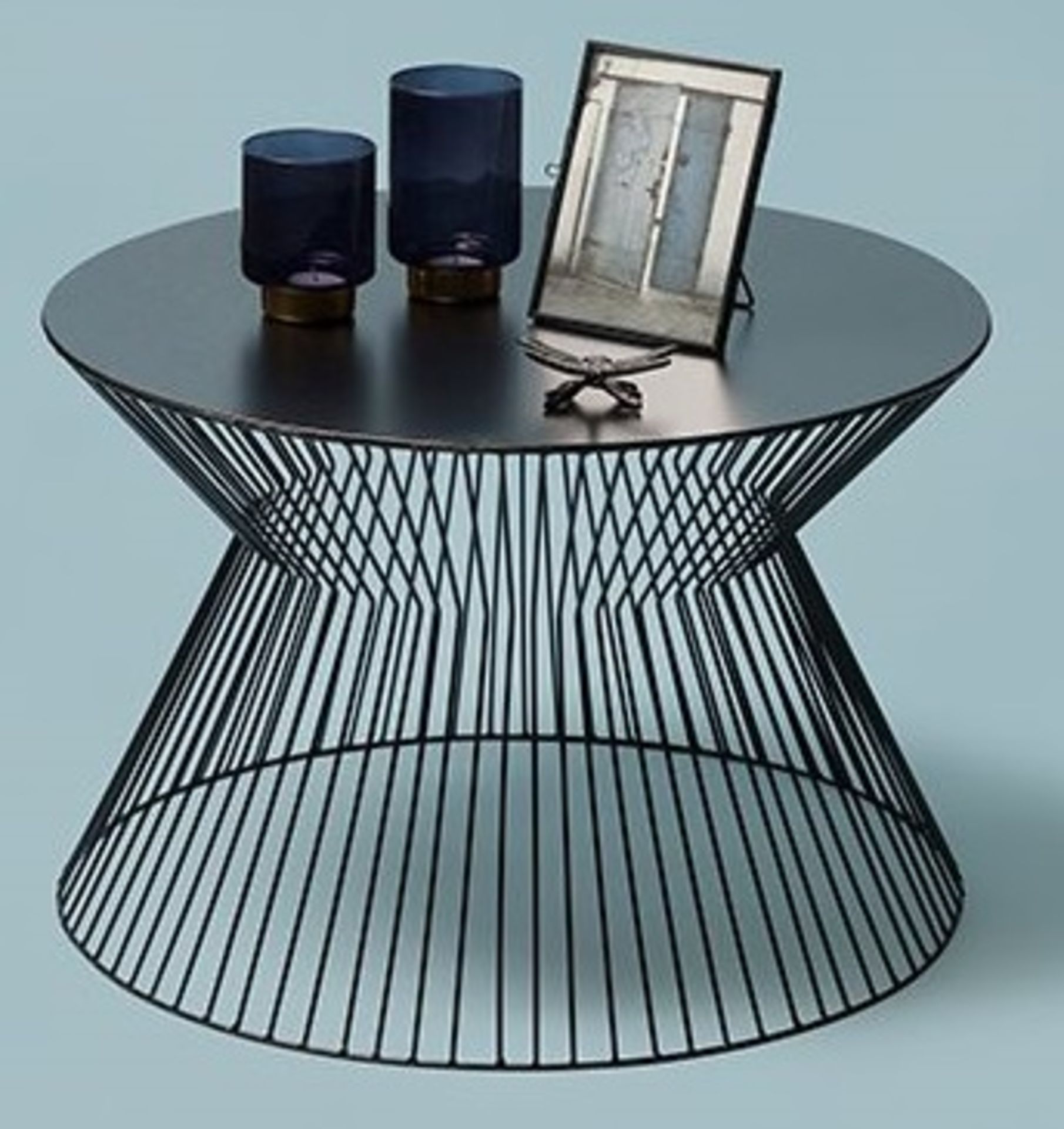 1 x Suus Coffee Table Black - Dimensions: 60 × 60 × 40 cm - Brand New Boxed Stock