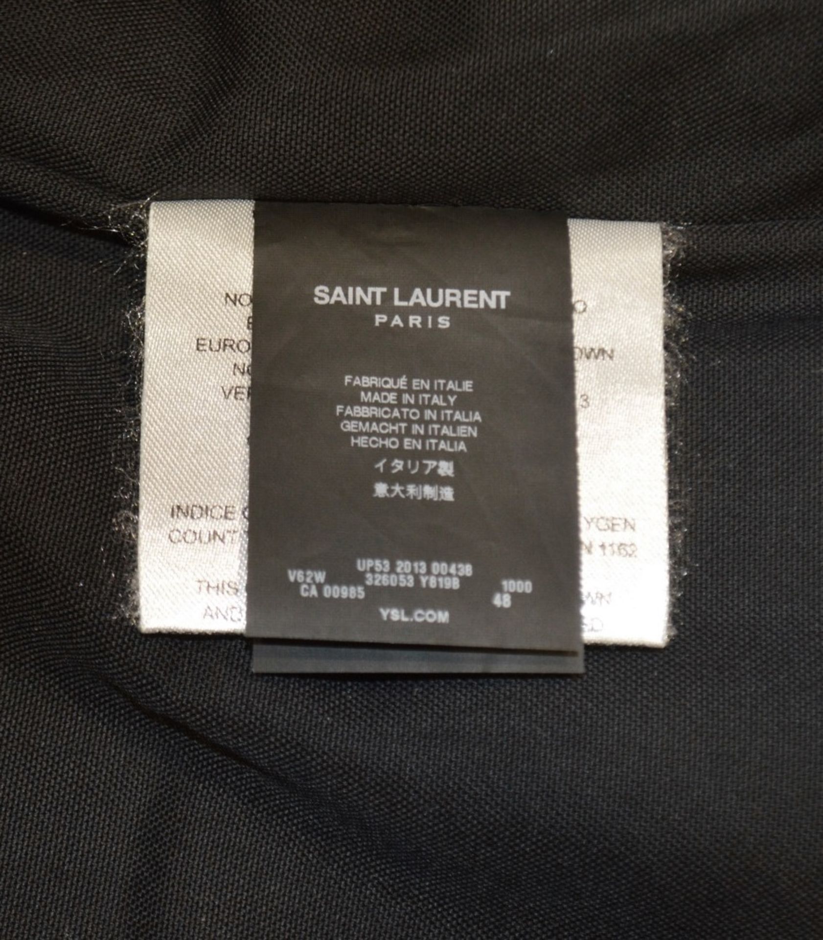 1 x Men's Genuine Yves Saint Laurant Gillet / Body Warmer In Black With Leather Panelling - Image 4 of 8