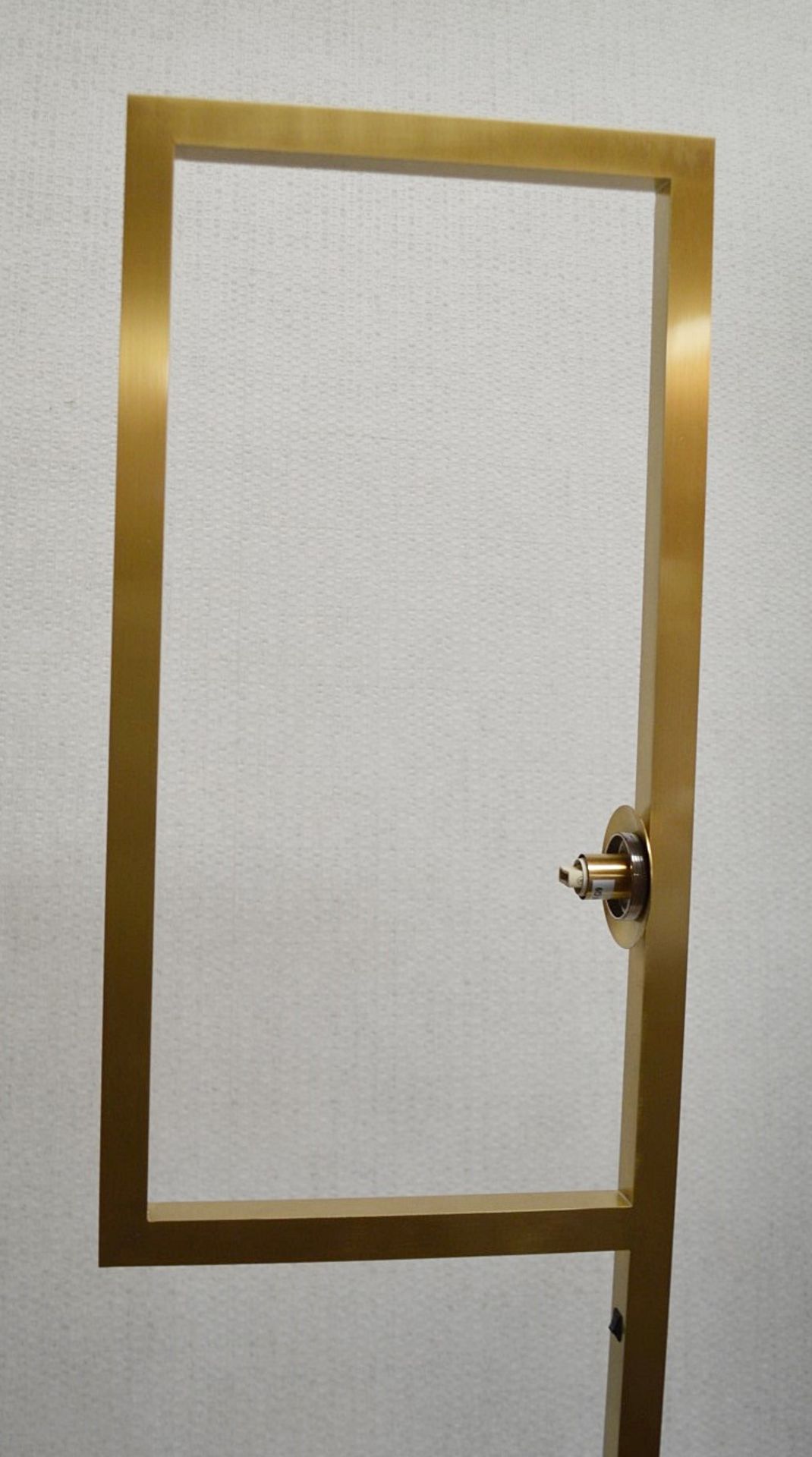 1 x CHELSOM Freestanding Floor Lamp In A Brushed Brass Finish - Unused Boxed Stock - Dimensions: - Image 8 of 16