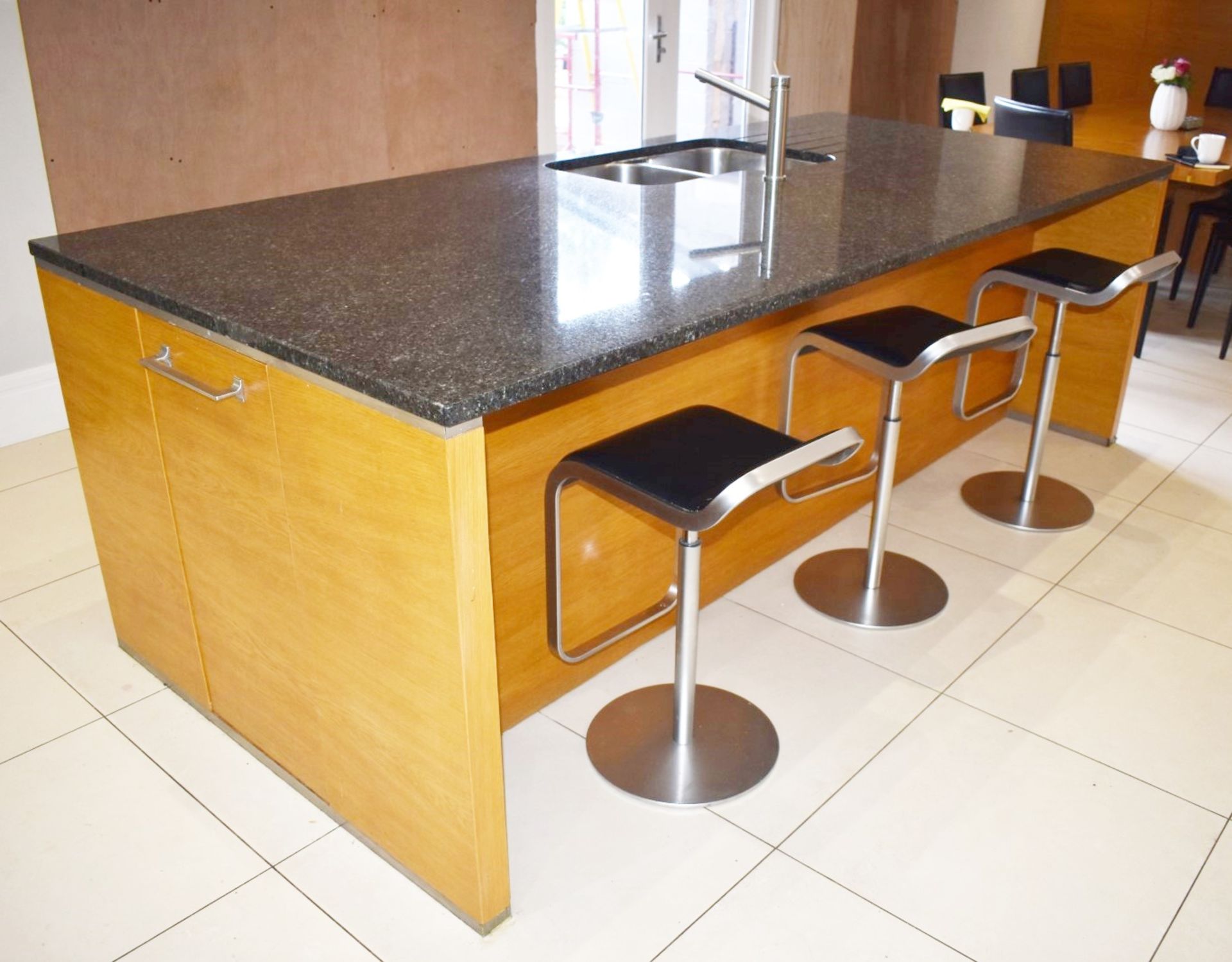 1 x Solid Wood Hand Painted Fitted Kitchen With Contemporary Island and Granite Worktops - - Image 39 of 57