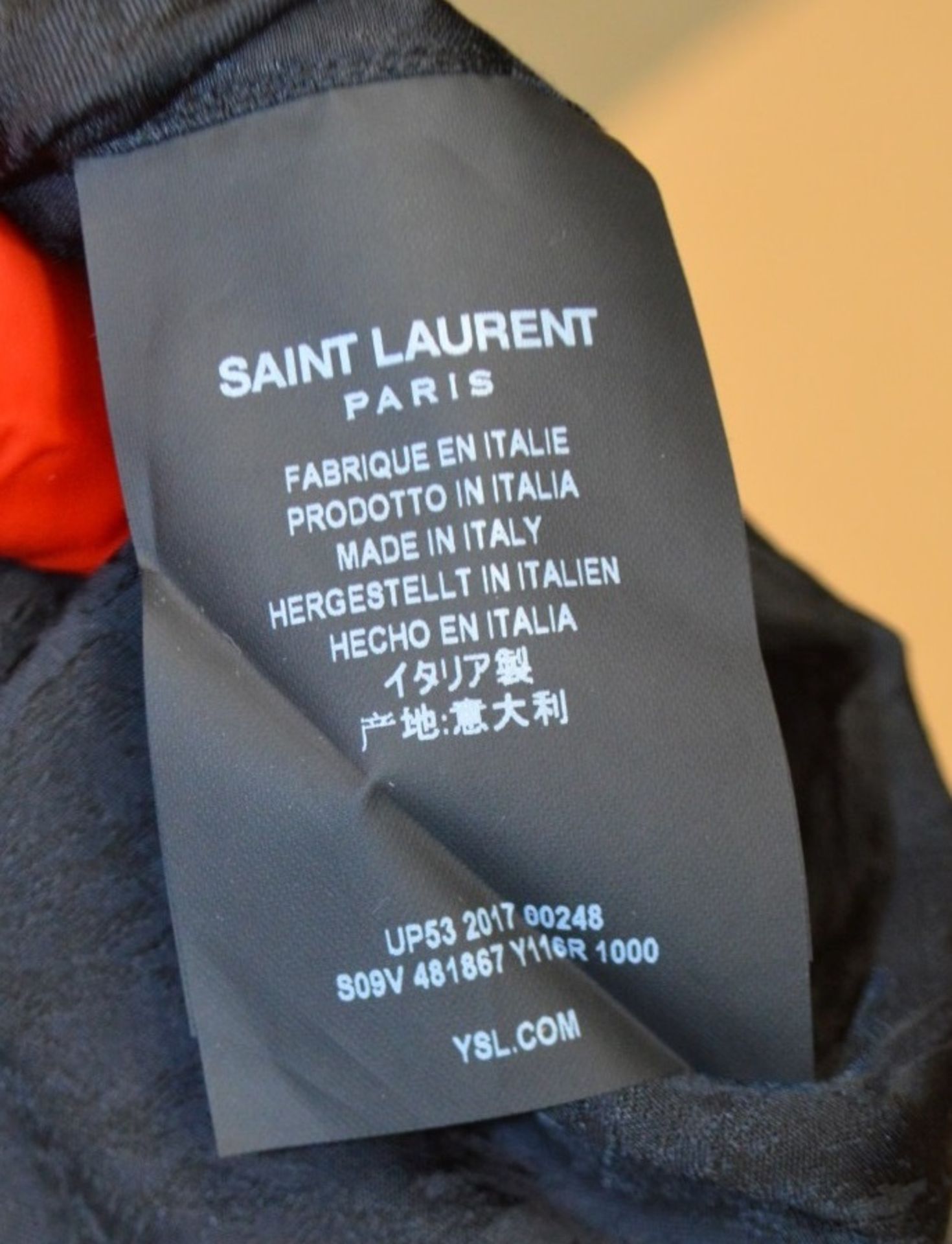 1 x Men's Genuine Saint Laurent Designer Long Sleeve Shirt In Black - Preowned - Original RRP £380 - Image 2 of 7