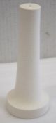 1 x CHELSOM Ceramic Lamp Base Featuring A Matt Cream Finish With A Crackle Style Print - Unused