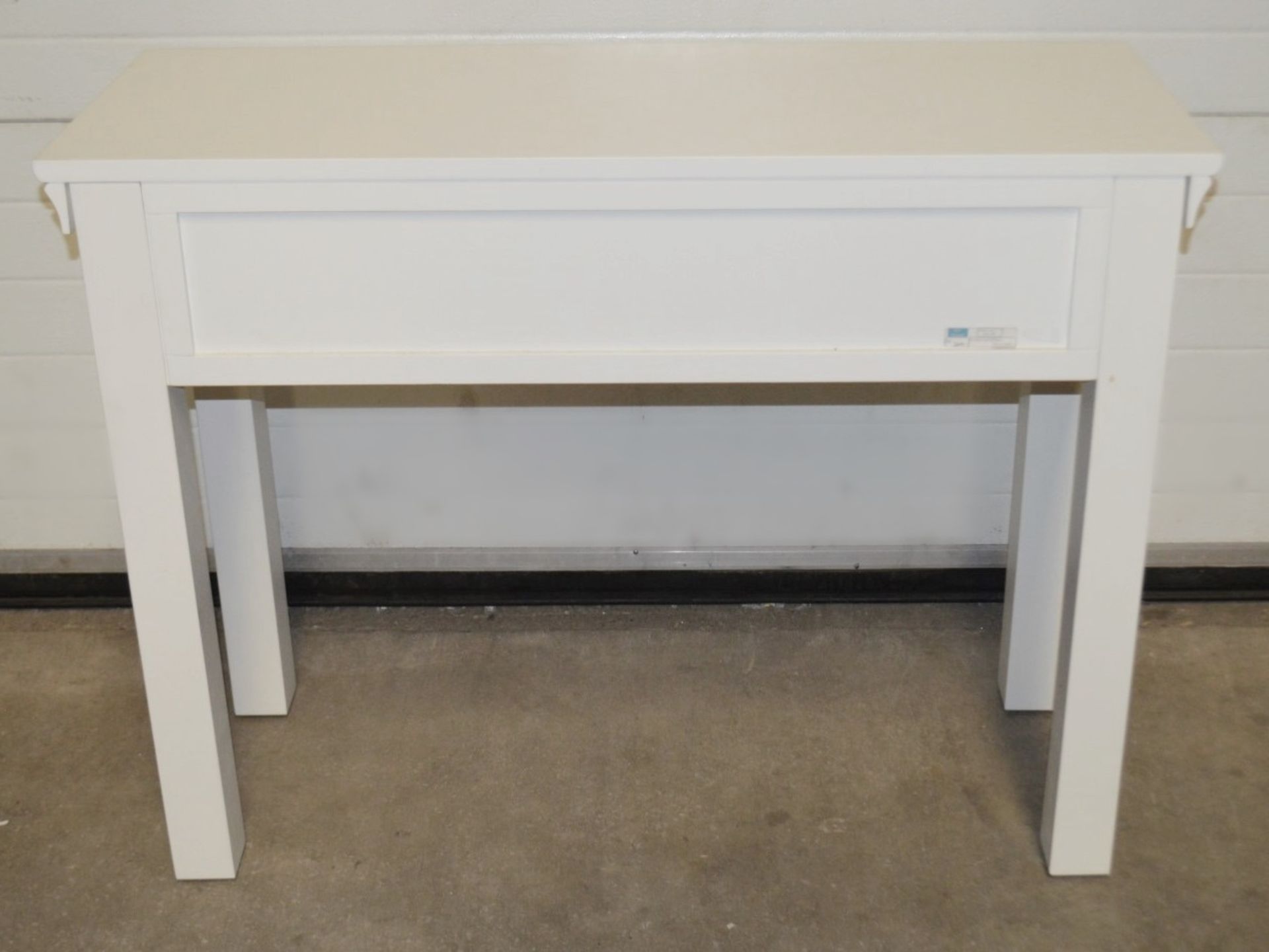 1 x Narrow Console Table With Drawers In Cream - From An Exclusive Property In Hale Barns - Image 5 of 5