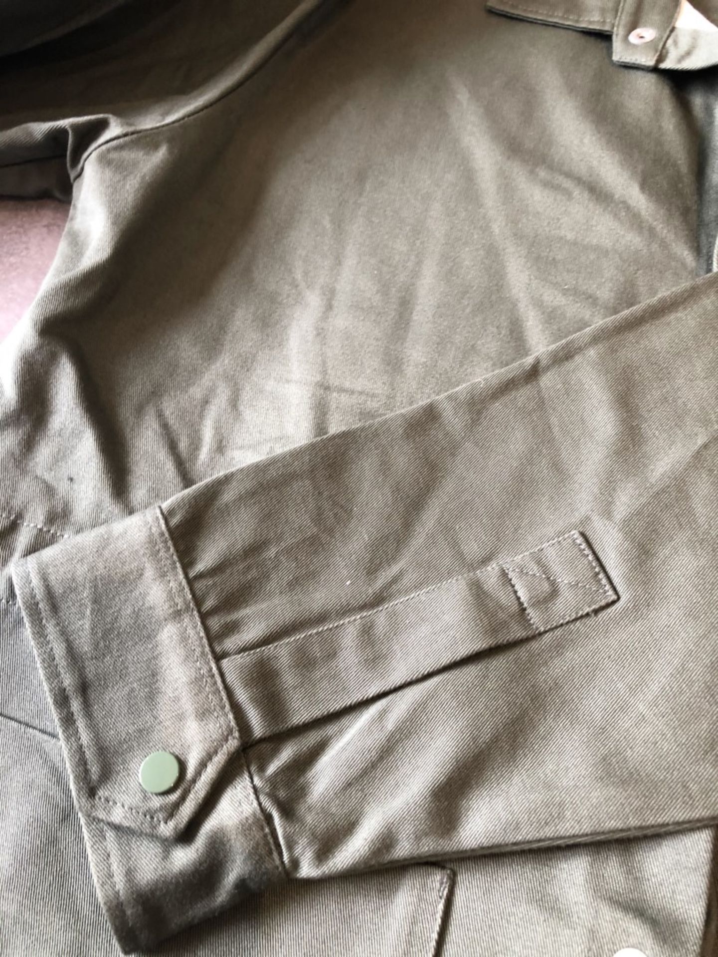 1 x Men's Genuine Folk Long Sleeve Khaki Shirt - Size (EU/UK): 44 - Preowned - Original RRP £130 - Image 5 of 6