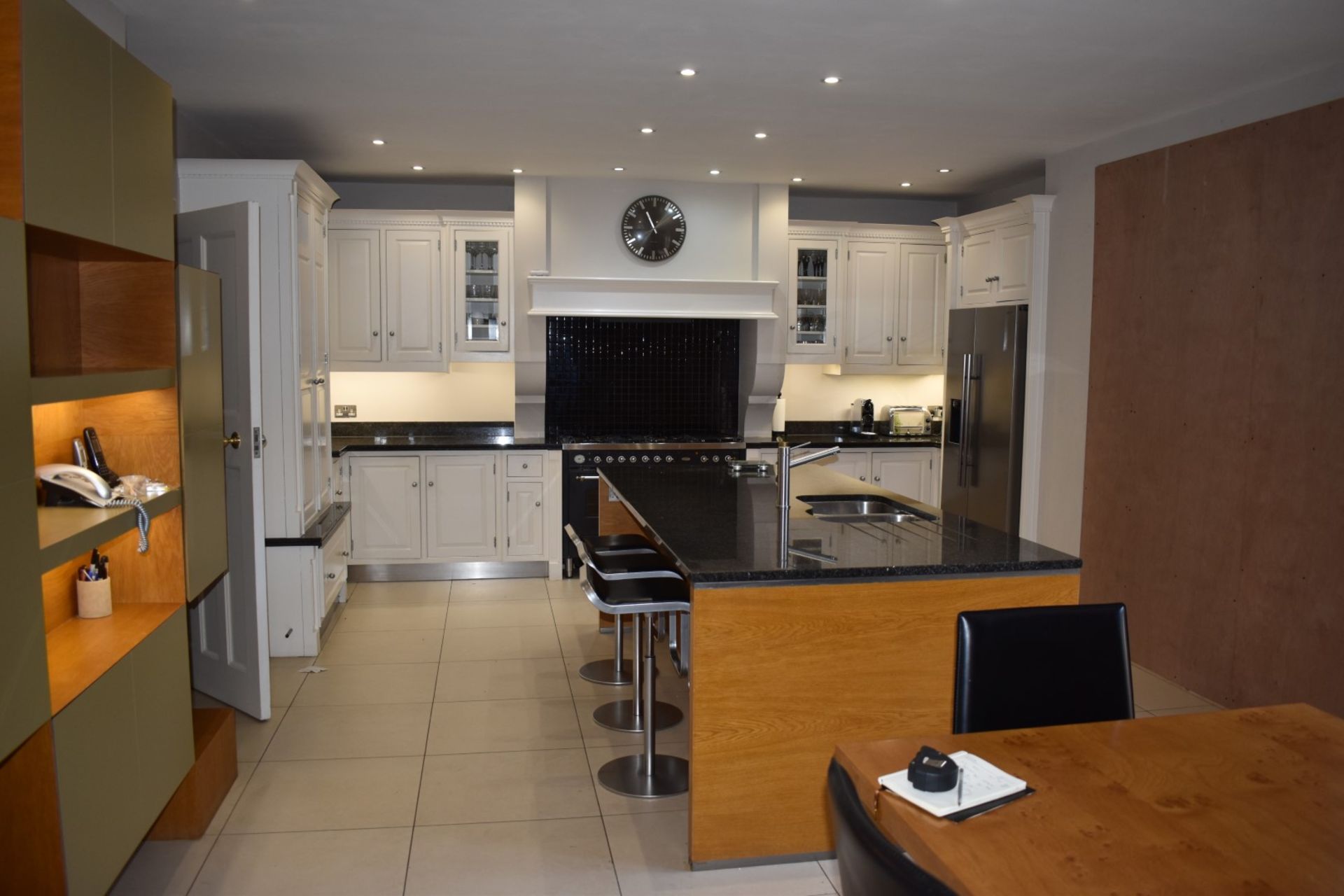 1 x Solid Wood Hand Painted Fitted Kitchen With Contemporary Island and Granite Worktops - - Image 32 of 57