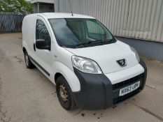 2013 Peugeot Bipper S Hdi Panel Van - CL505 - NO VAT ON THE HAMMER - Location: Corby