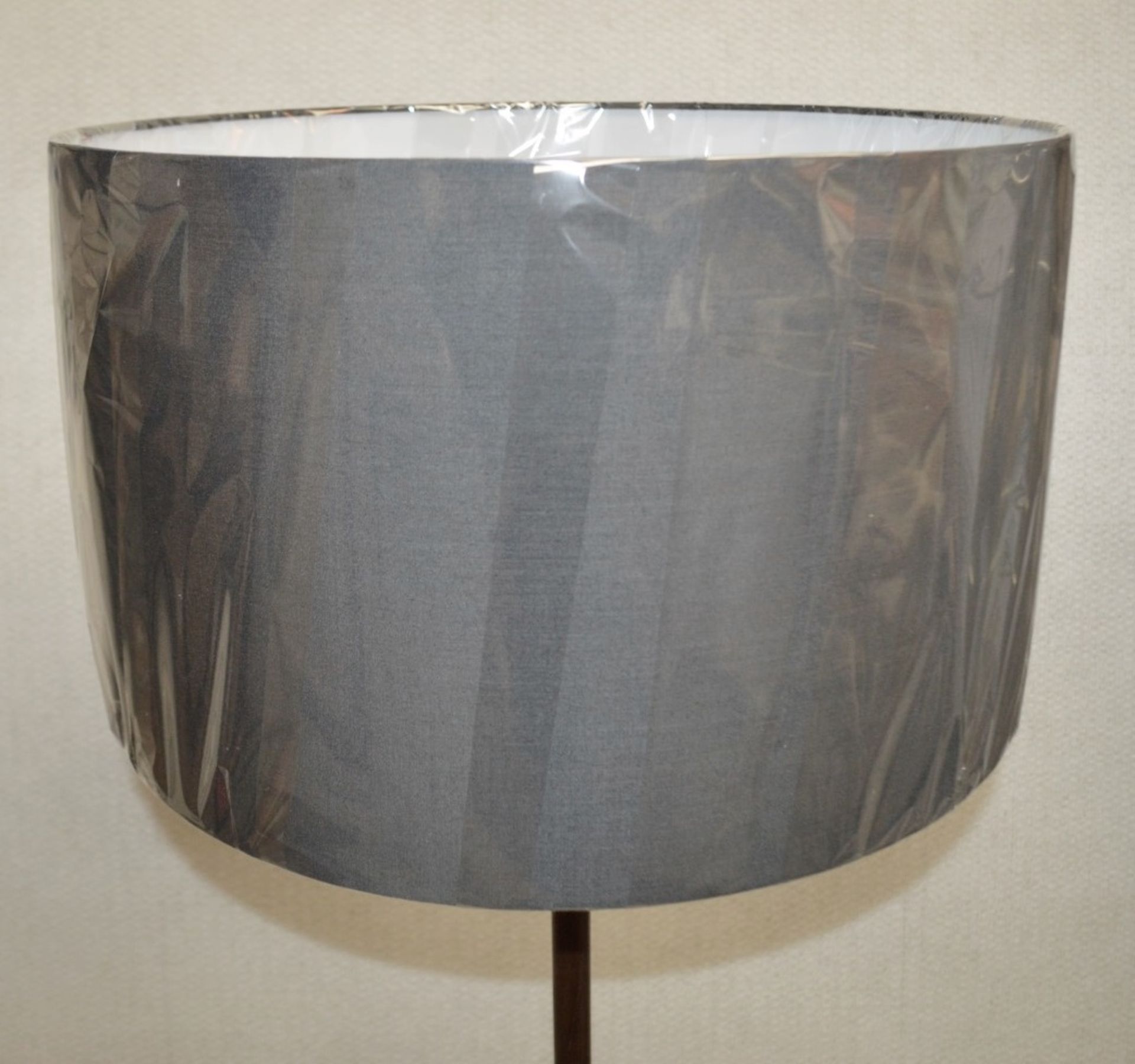 1 x CHELSOM Freestanding Lamp With Table And A Black Shade - Unused Boxed Stock - Dimensions: H143cm - Image 10 of 16