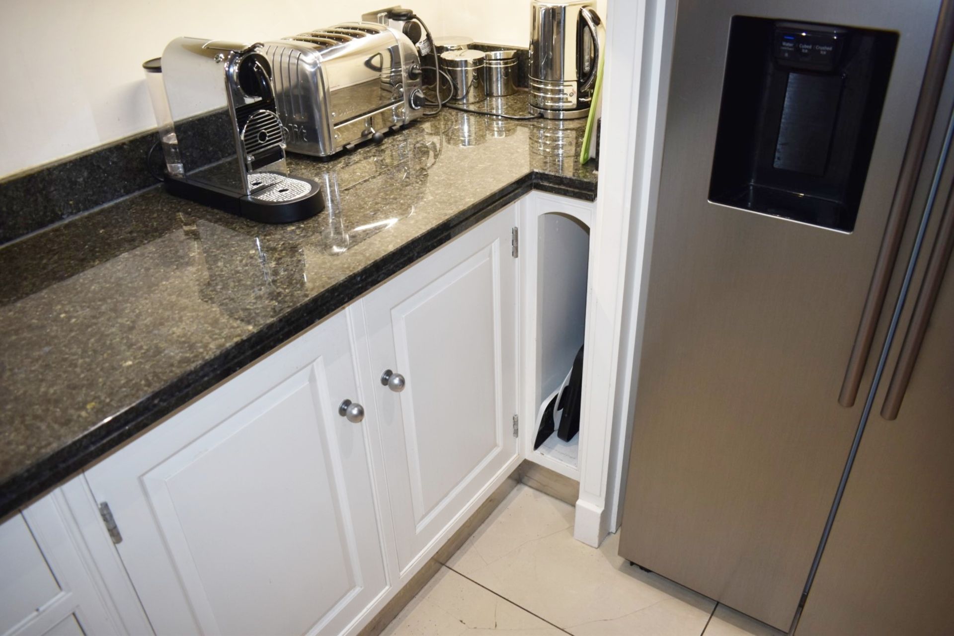 1 x Solid Wood Hand Painted Fitted Kitchen With Contemporary Island and Granite Worktops - - Image 40 of 57