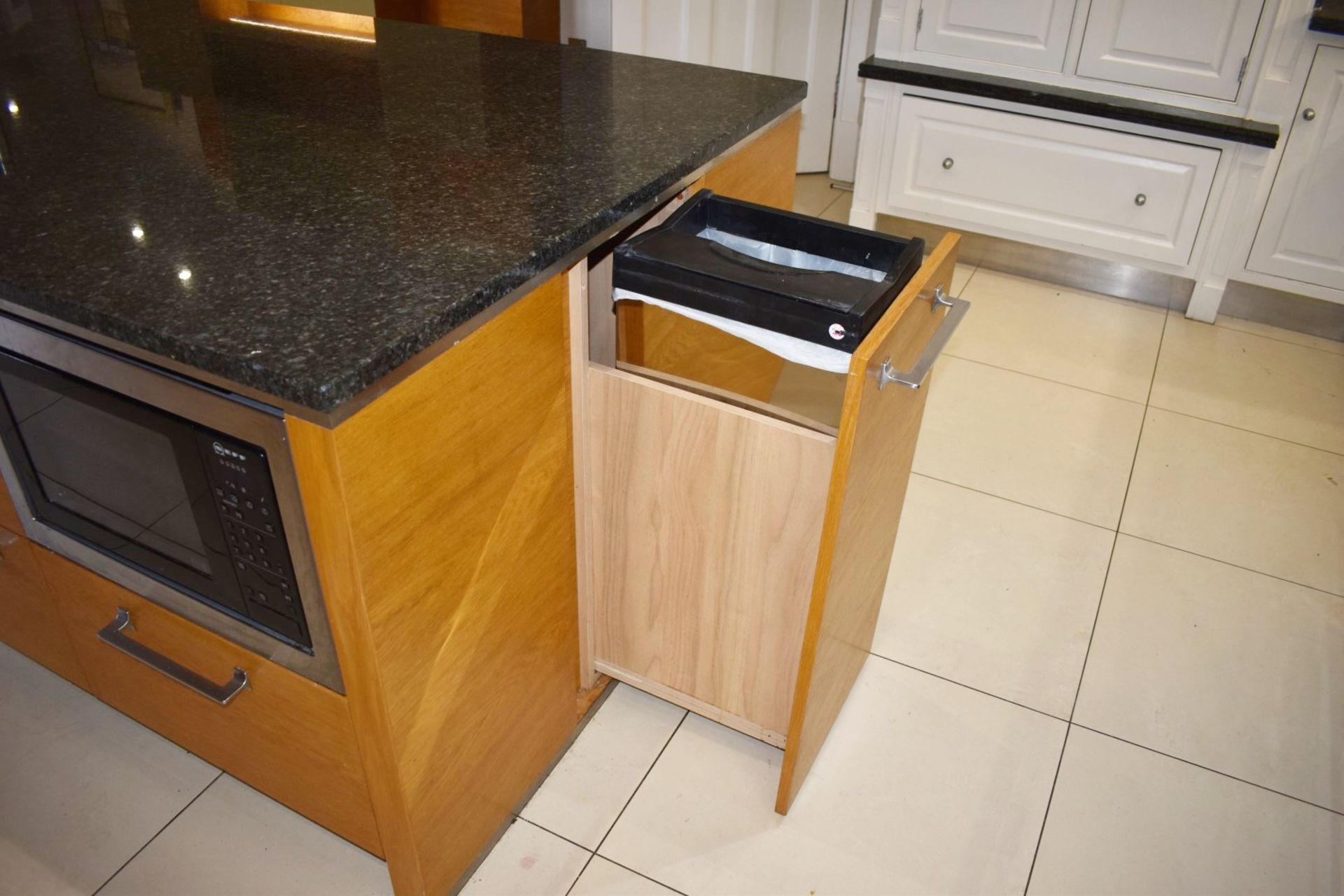 1 x Solid Wood Hand Painted Fitted Kitchen With Contemporary Island and Granite Worktops - - Image 50 of 57