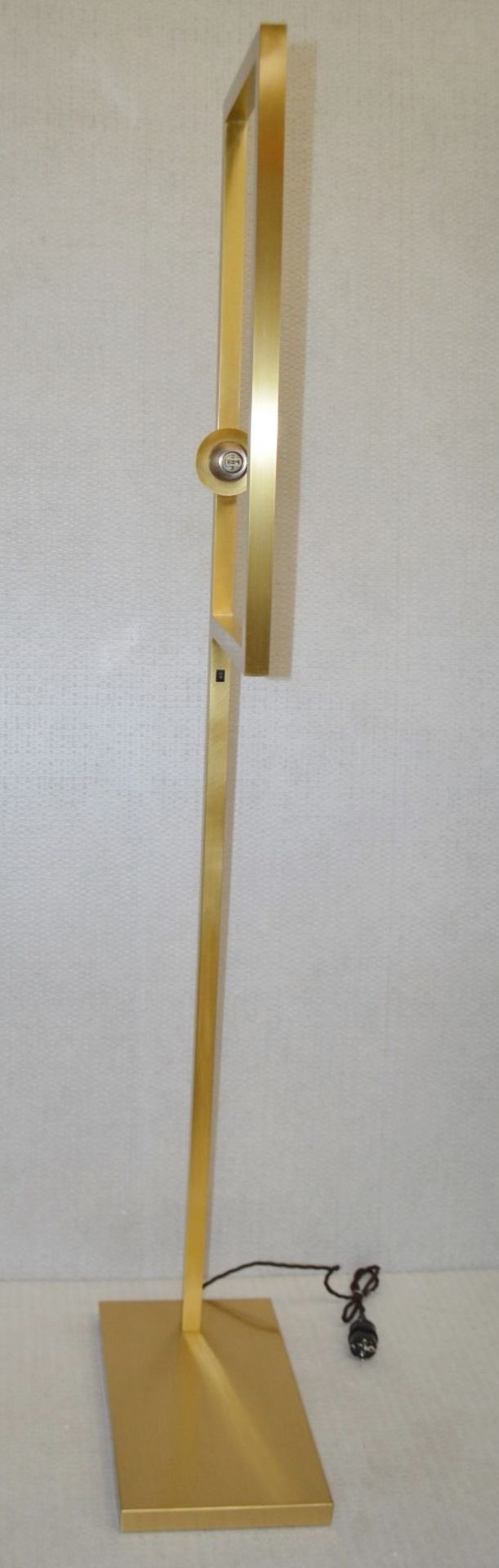 1 x CHELSOM Freestanding Floor Lamp In A Brushed Brass Finish - Unused Boxed Stock - Dimensions: - Image 2 of 16