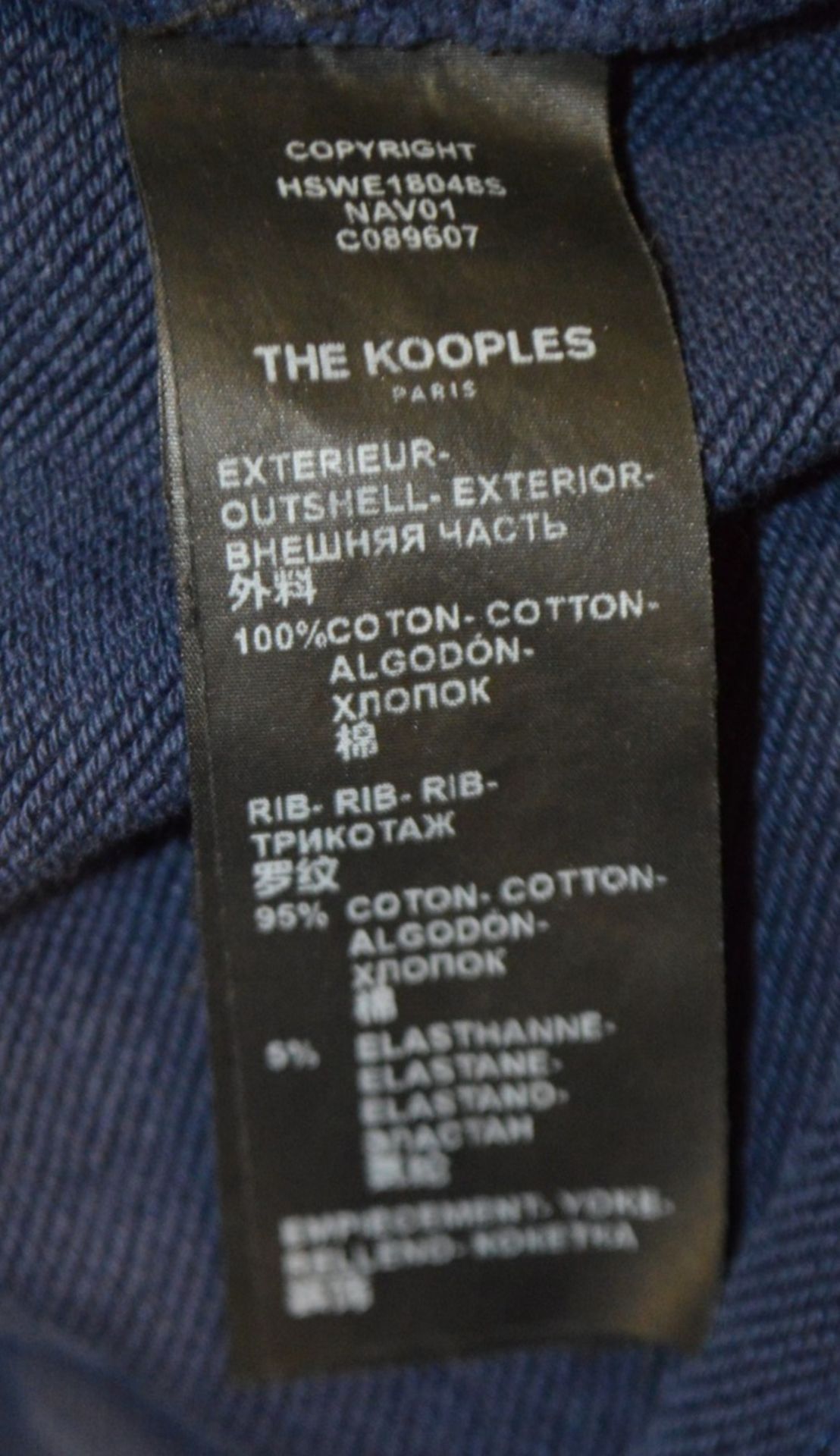 1 x Men's Genuine The Kooples Tracksuit In Navy - Size: Medium - Preowned In Worn - Image 6 of 12