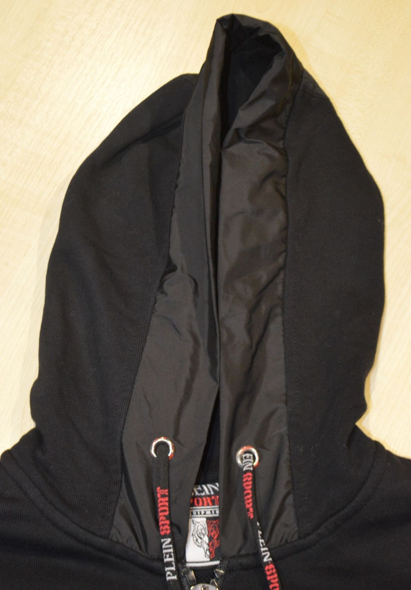 1 x Men's Genuine Phillip Plein Designer Tracksuit In Black - Size: Medium - Includes Hooded Top & - Image 7 of 13