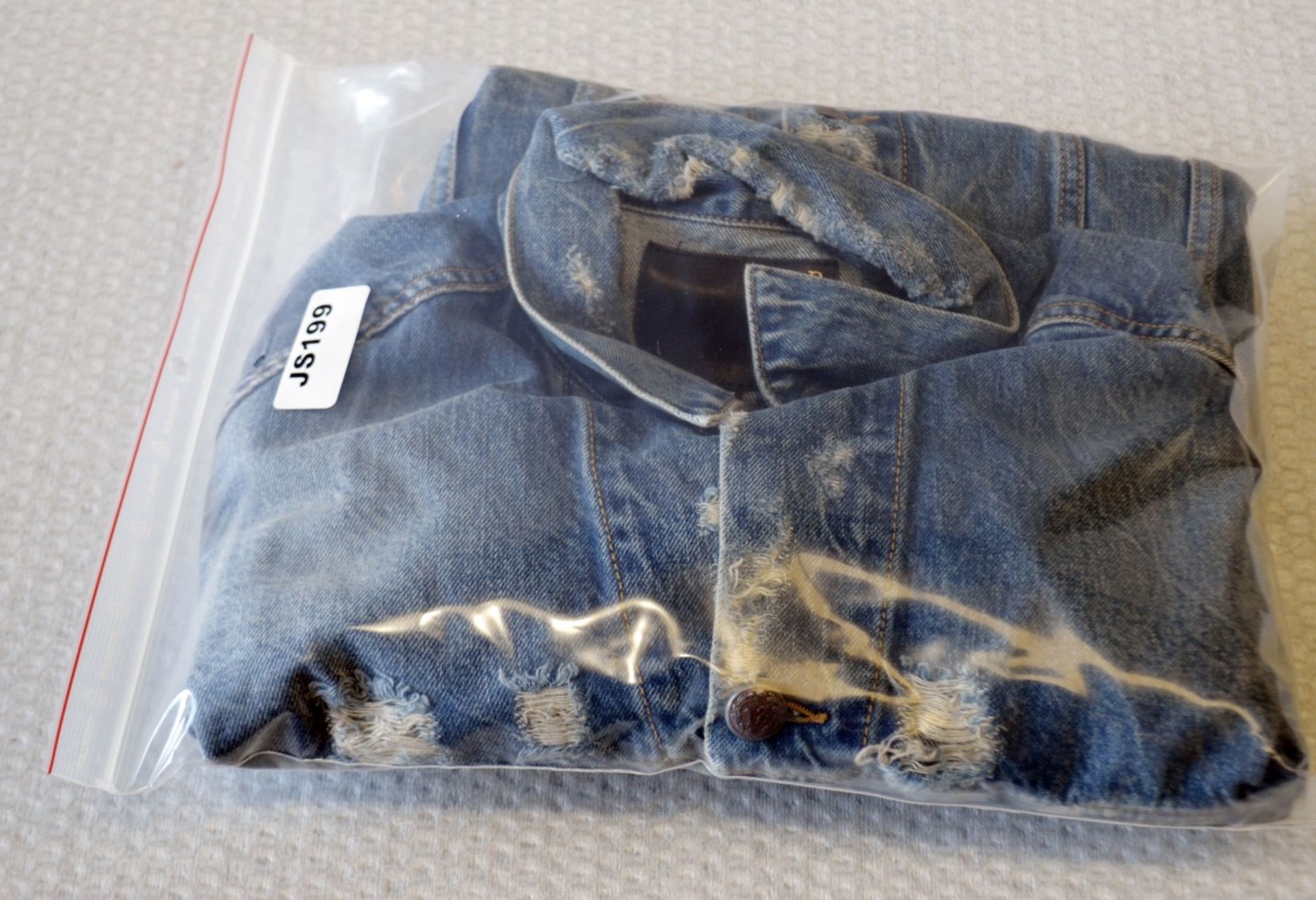 1 x Men's Genuine 'R13' Denim Sleeveless Jacket - Size (EU/UK): M/M - Preowned - Ref: JS199 - NO VAT - Image 3 of 5