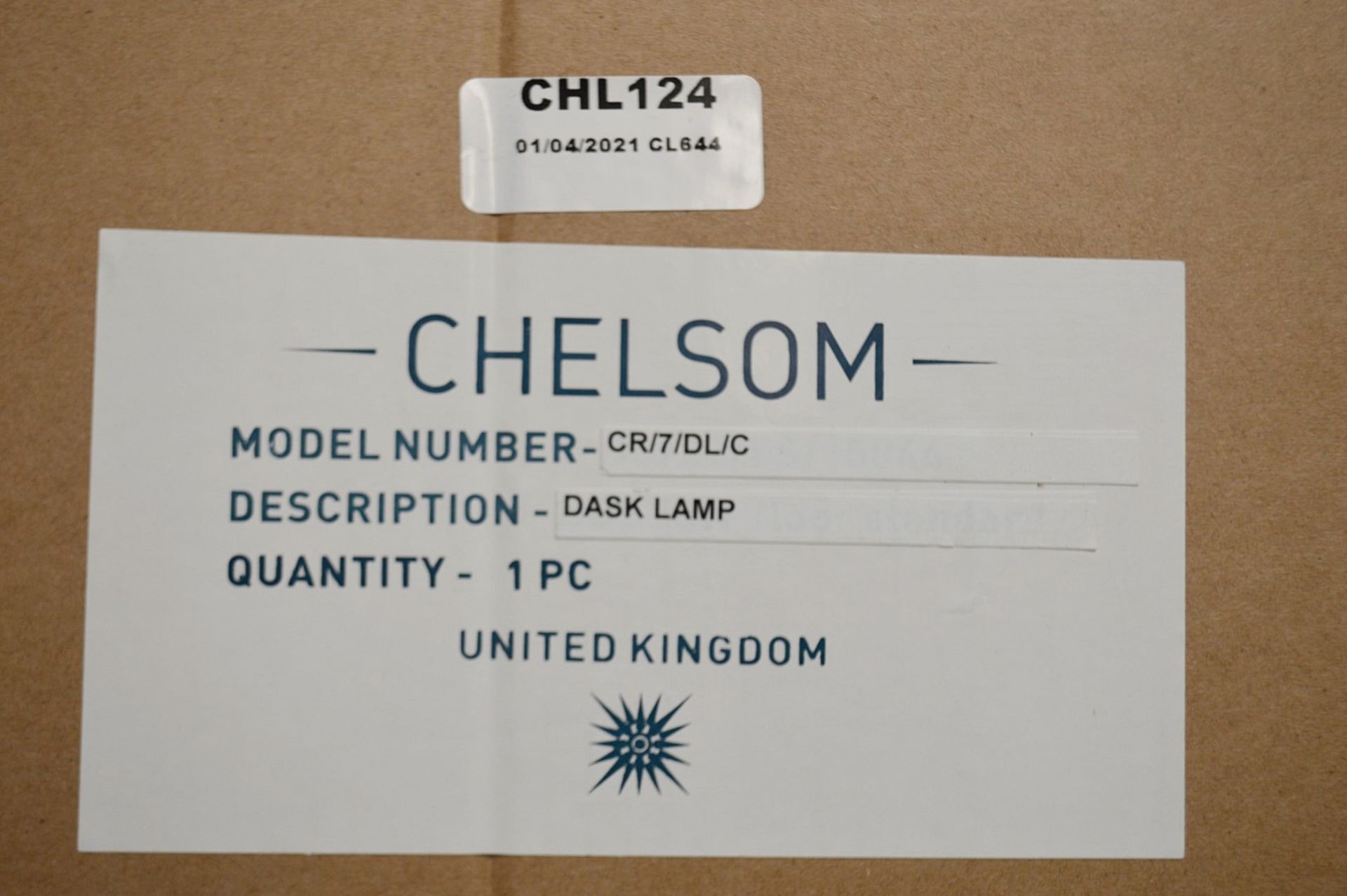 1 x CHELSOM 'Crane' Steel LED Desk Table Lamp With Directional Arm In A Chrome Finish - Unused Boxed - Image 8 of 10