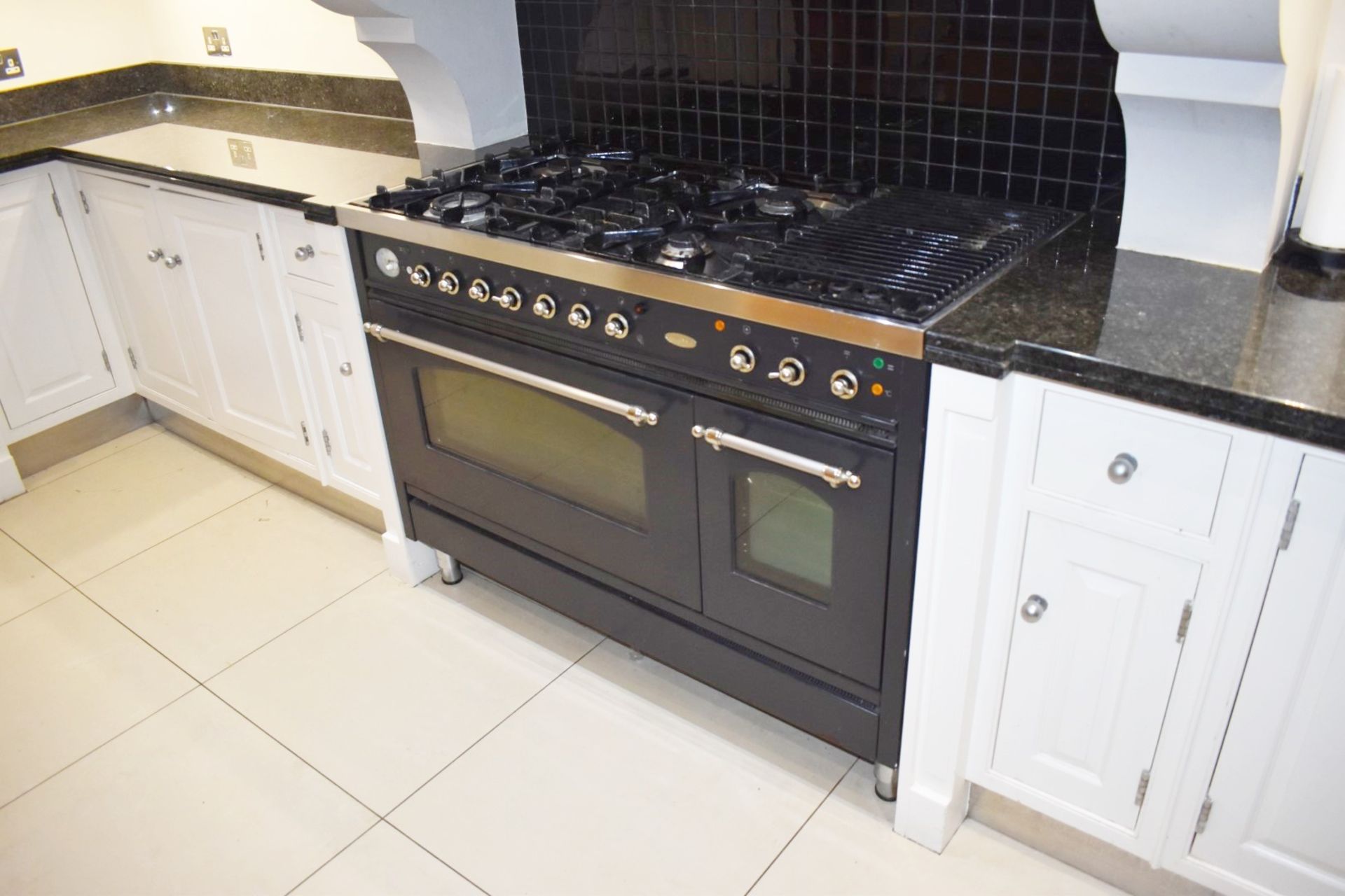 1 x Solid Wood Hand Painted Fitted Kitchen With Contemporary Island and Granite Worktops - - Image 55 of 57