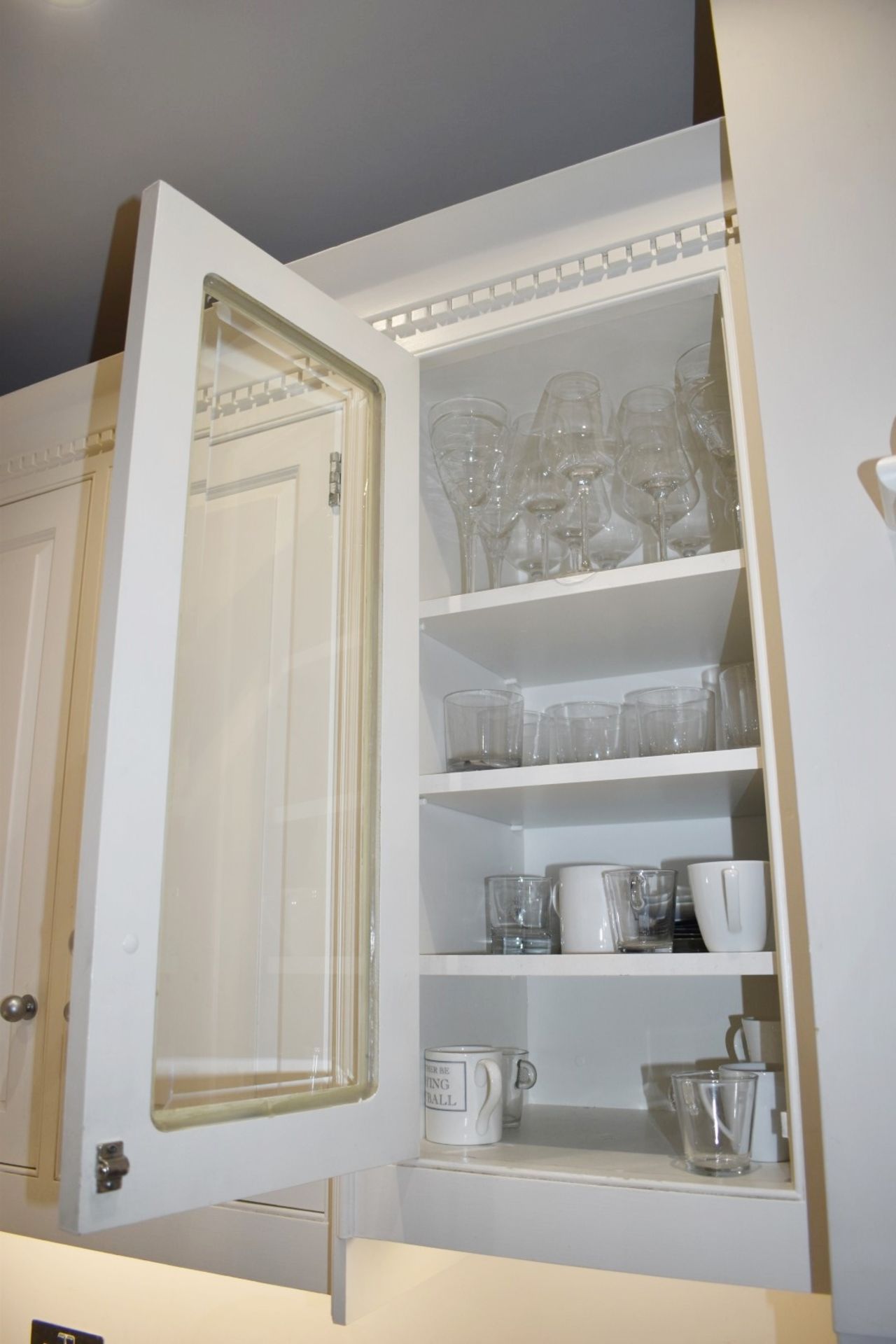 1 x Solid Wood Hand Painted Fitted Kitchen With Contemporary Island and Granite Worktops - - Image 42 of 57