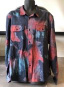 1 x Men's Genuine Stüssy Designer Long Sleeve Tie Dye Shirt - Size (EU/UK): XL/XL - Preowned -