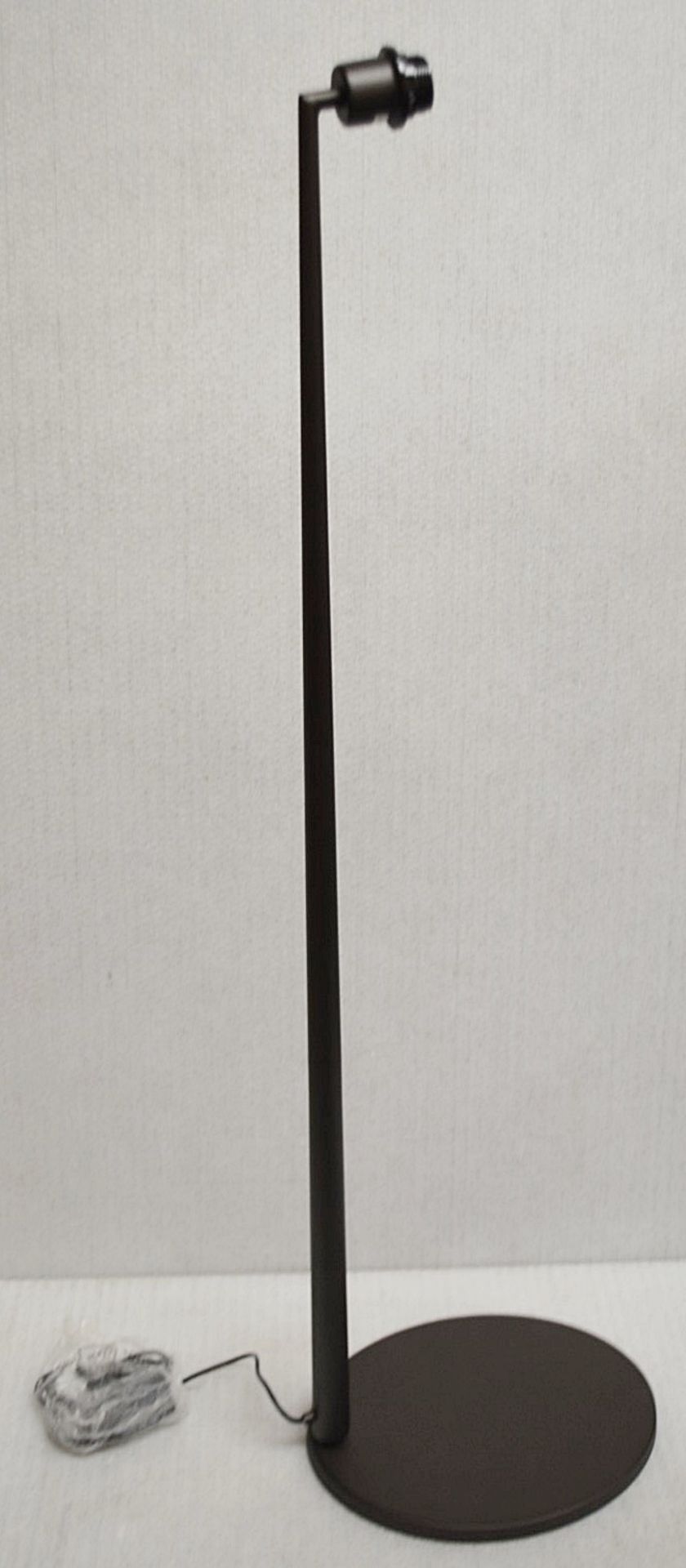 1 x CHELSOM Freestanding Floor Lamp In A Black Bronze Finish With Stylish Oval Base - Unused Boxed