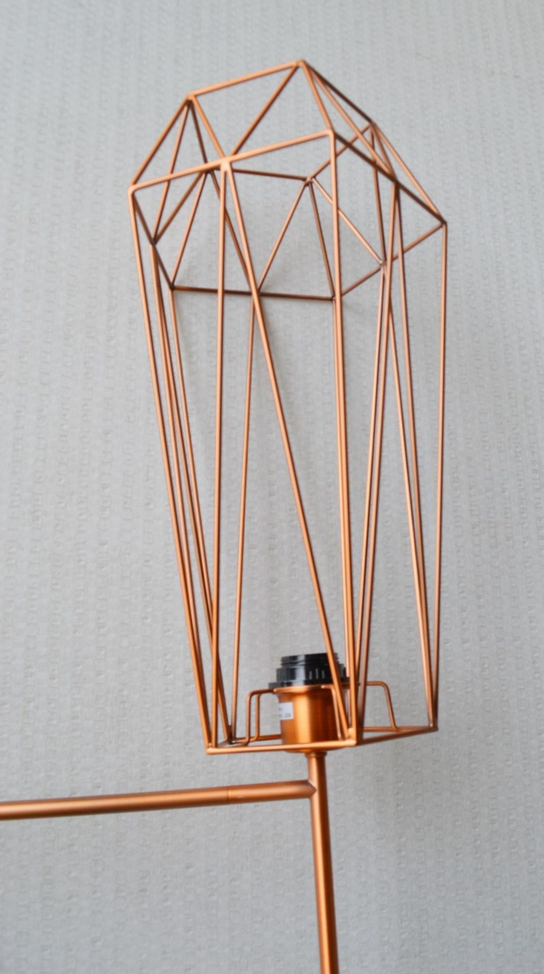 1 x CHELSOM Luxury Light Fitting  With A Caged Shade And Polished Copper Finish - Unused Boxed Stock - Image 2 of 8