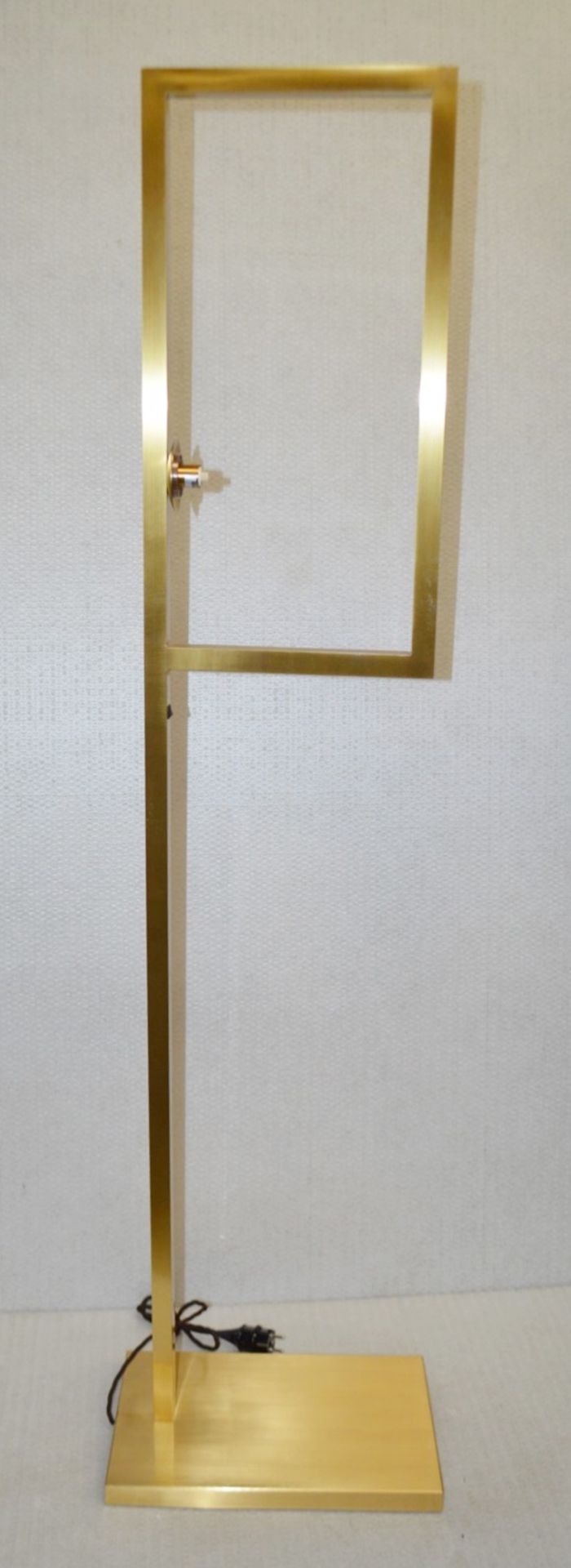 1 x CHELSOM Freestanding Floor Lamp In A Brushed Brass Finish - Unused Boxed Stock - Dimensions: - Image 3 of 16