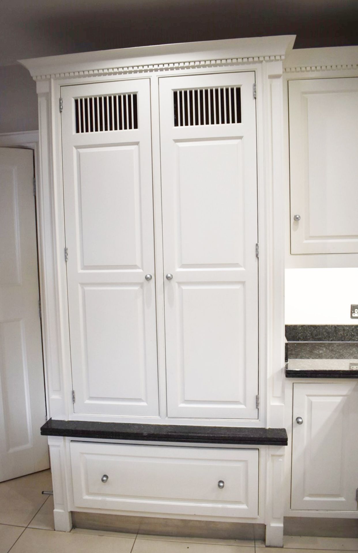 1 x Solid Wood Hand Painted Fitted Kitchen With Contemporary Island and Granite Worktops - - Image 36 of 57