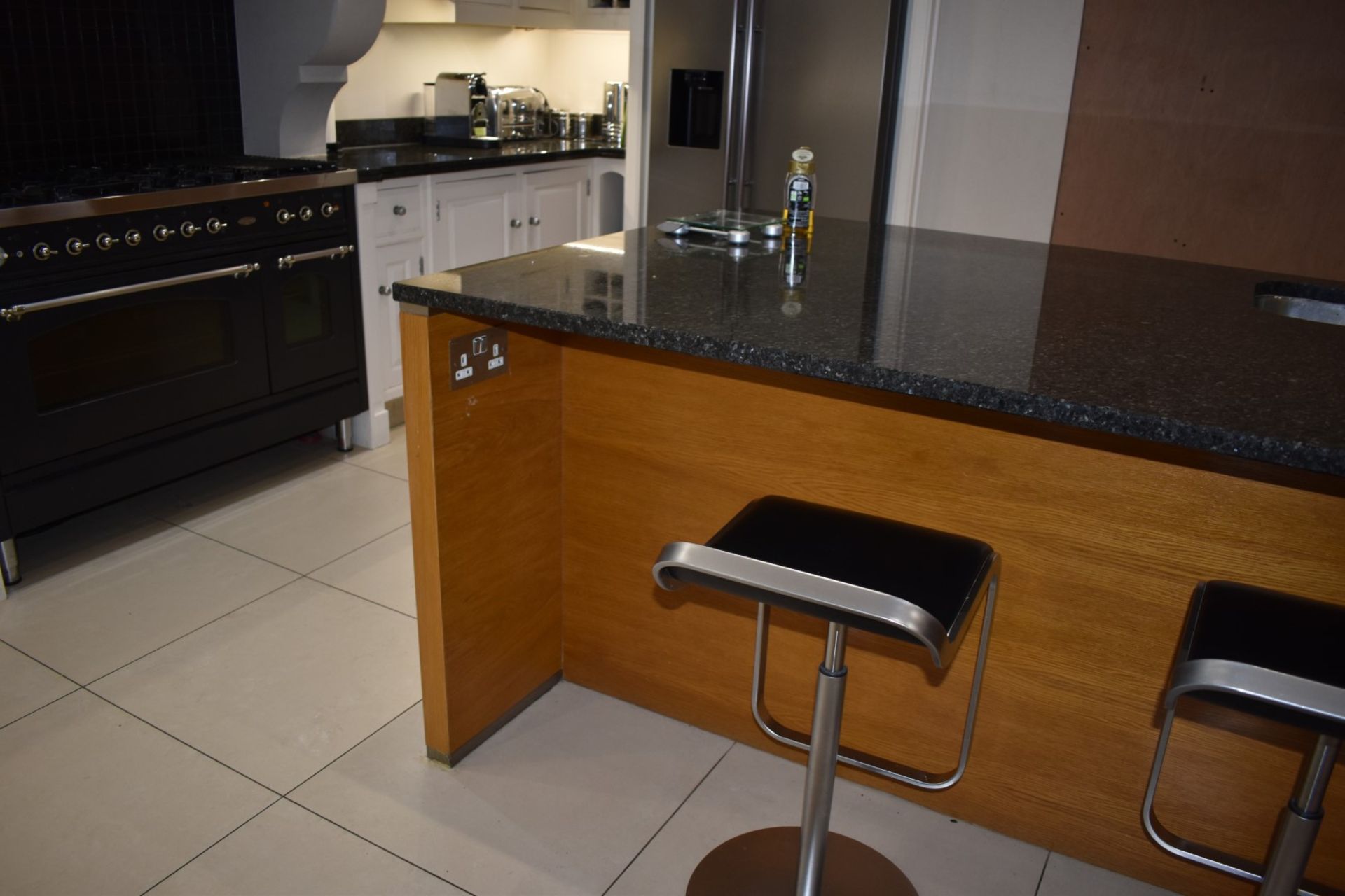 1 x Solid Wood Hand Painted Fitted Kitchen With Contemporary Island and Granite Worktops - - Image 35 of 57