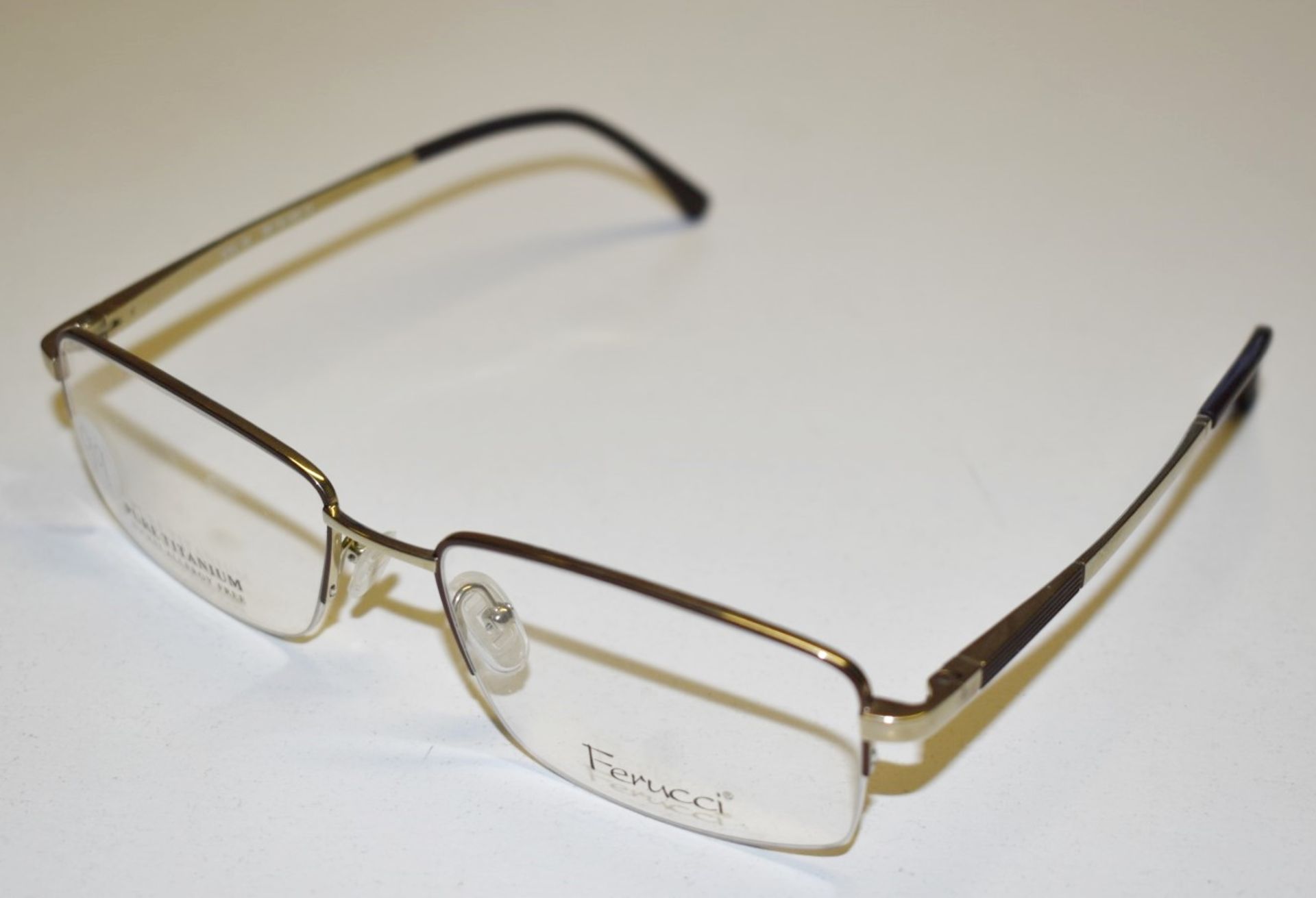 1 x Genuine FERUCCI Spectacle Eye Glasses Frame - Ex Display Stock  - Ref: GTI182 - CL645 - - Image 3 of 12