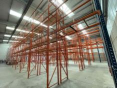 11 x Bays of RediRack Warehouse PALLET RACKING - Lot Includes 12 x Uprights and 62 x Crossbeams -