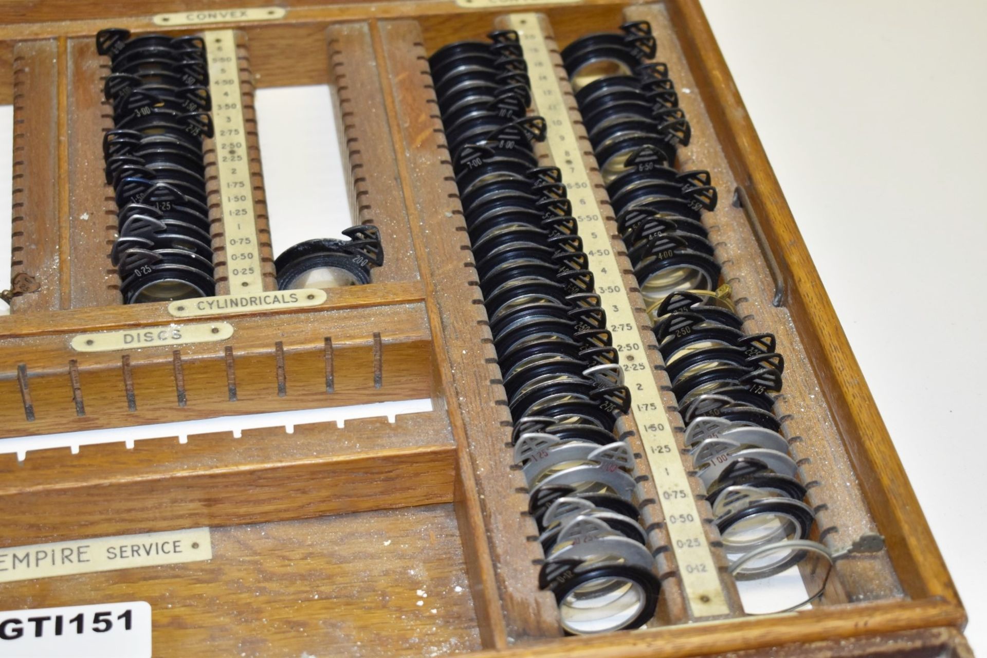 2 x Sets of Vintage Opticians Lenses in Wooden Cases - Ref: GTI151 - CL645 - Location: Altrincham - Image 7 of 21