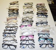 50 x Assorted Pairs of Spectacle Eye Glasses - New and Unused Stock - Various Designs and Brands