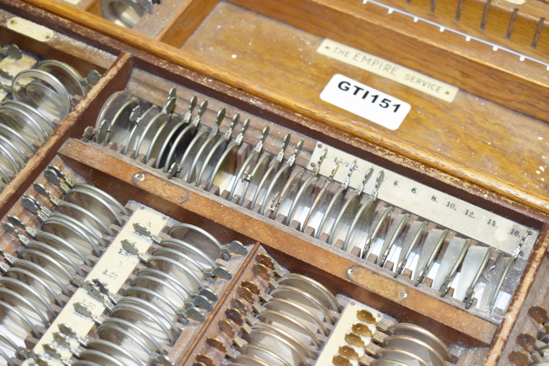 2 x Sets of Vintage Opticians Lenses in Wooden Cases - Ref: GTI151 - CL645 - Location: Altrincham - Image 10 of 21