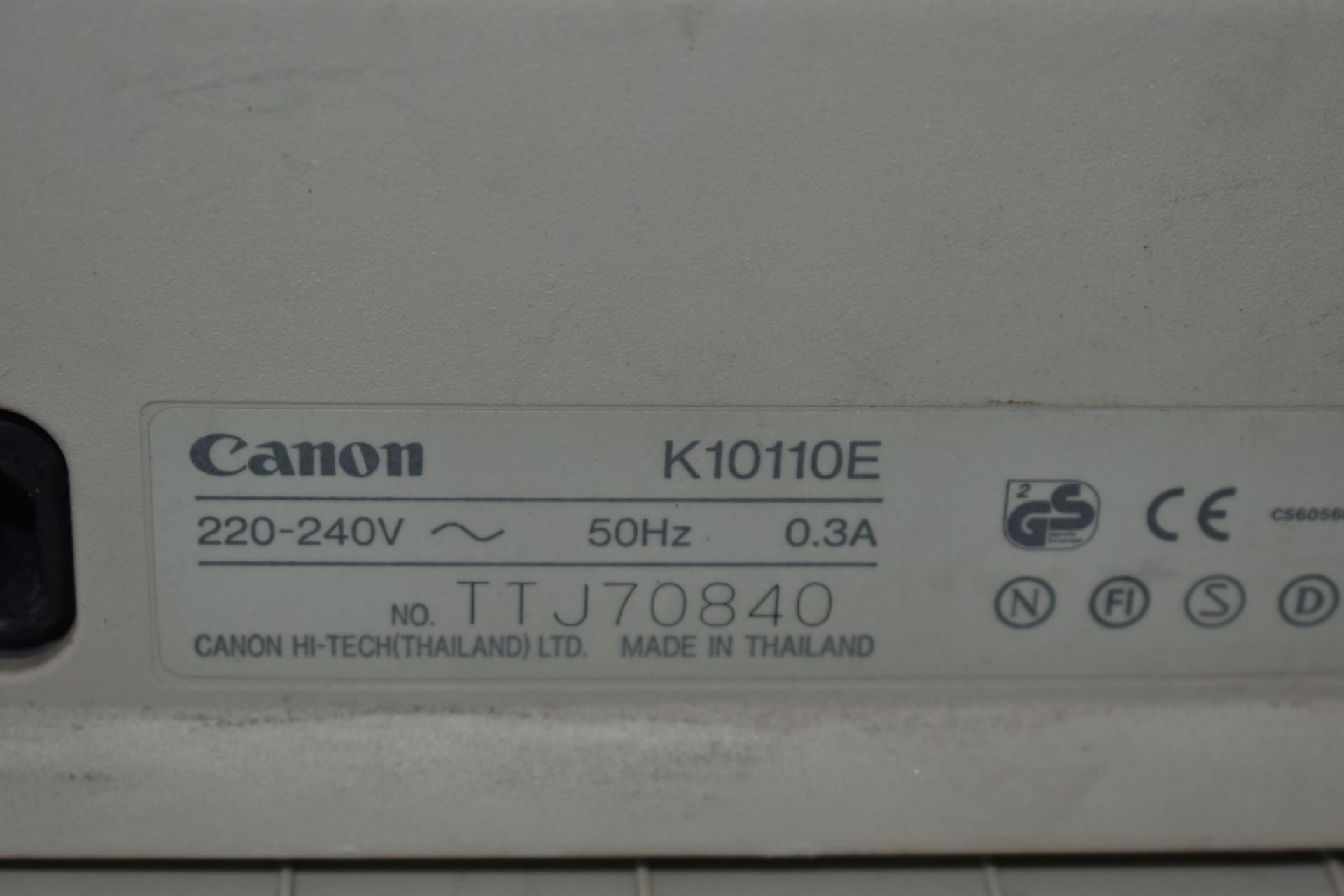 1 x Canon Bubble Jet Printer - Model BJ-200ex - Ref: GTI145 - CL645 - Location: Altrincham WA14 - Image 2 of 4