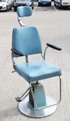 1 x Vintage F&F Koenigkramer Examination Chair With Gas Lift and Headrest - Removed From a Central