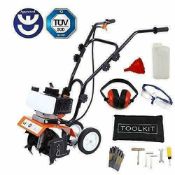 1 x High Performance 52cc Petrol Garden Cultivator - Mini Garden Tiller & Rotavator - Brand New