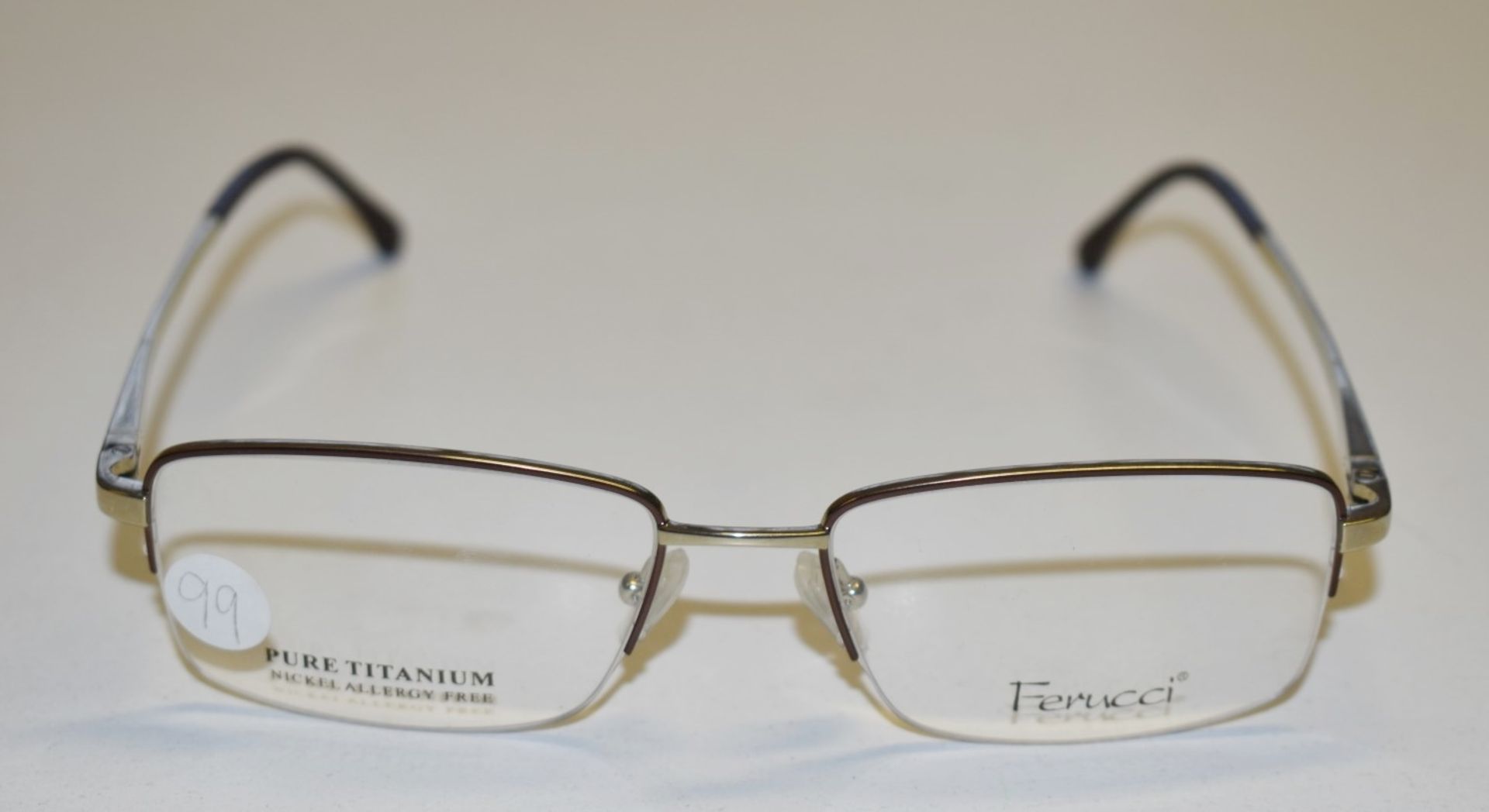 1 x Genuine FERUCCI Spectacle Eye Glasses Frame - Ex Display Stock  - Ref: GTI182 - CL645 - - Image 9 of 12