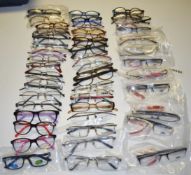 50 x Assorted Pairs of Spectacle Eye Glasses - New and Unused Stock - Various Designs and Brands