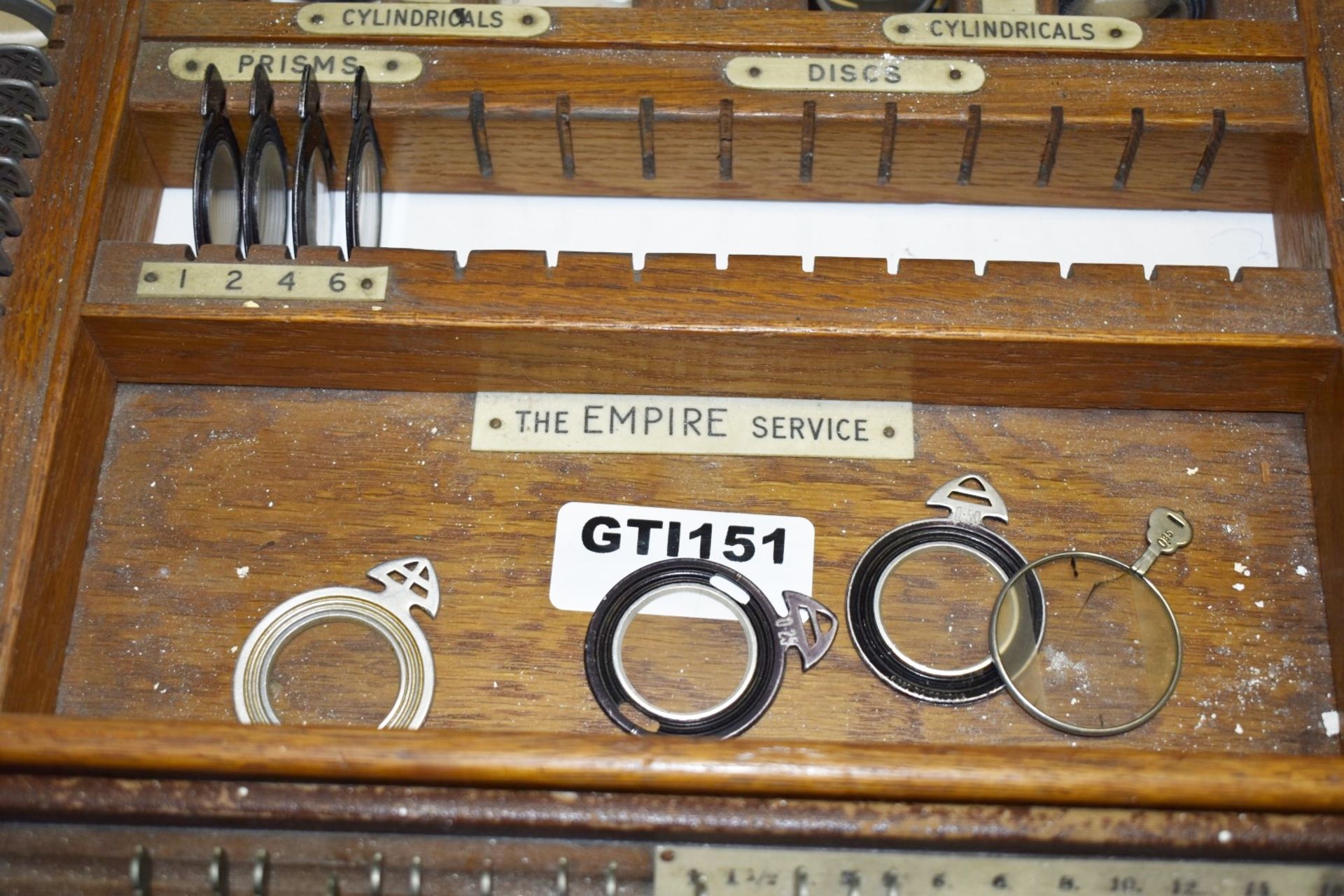 2 x Sets of Vintage Opticians Lenses in Wooden Cases - Ref: GTI151 - CL645 - Location: Altrincham - Image 20 of 21