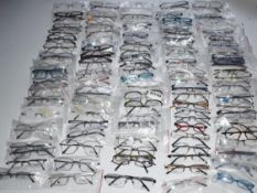 100 x Assorted Pairs of Spectacle Eye Glasses - New and Unused Stock - Various Designs and Brands