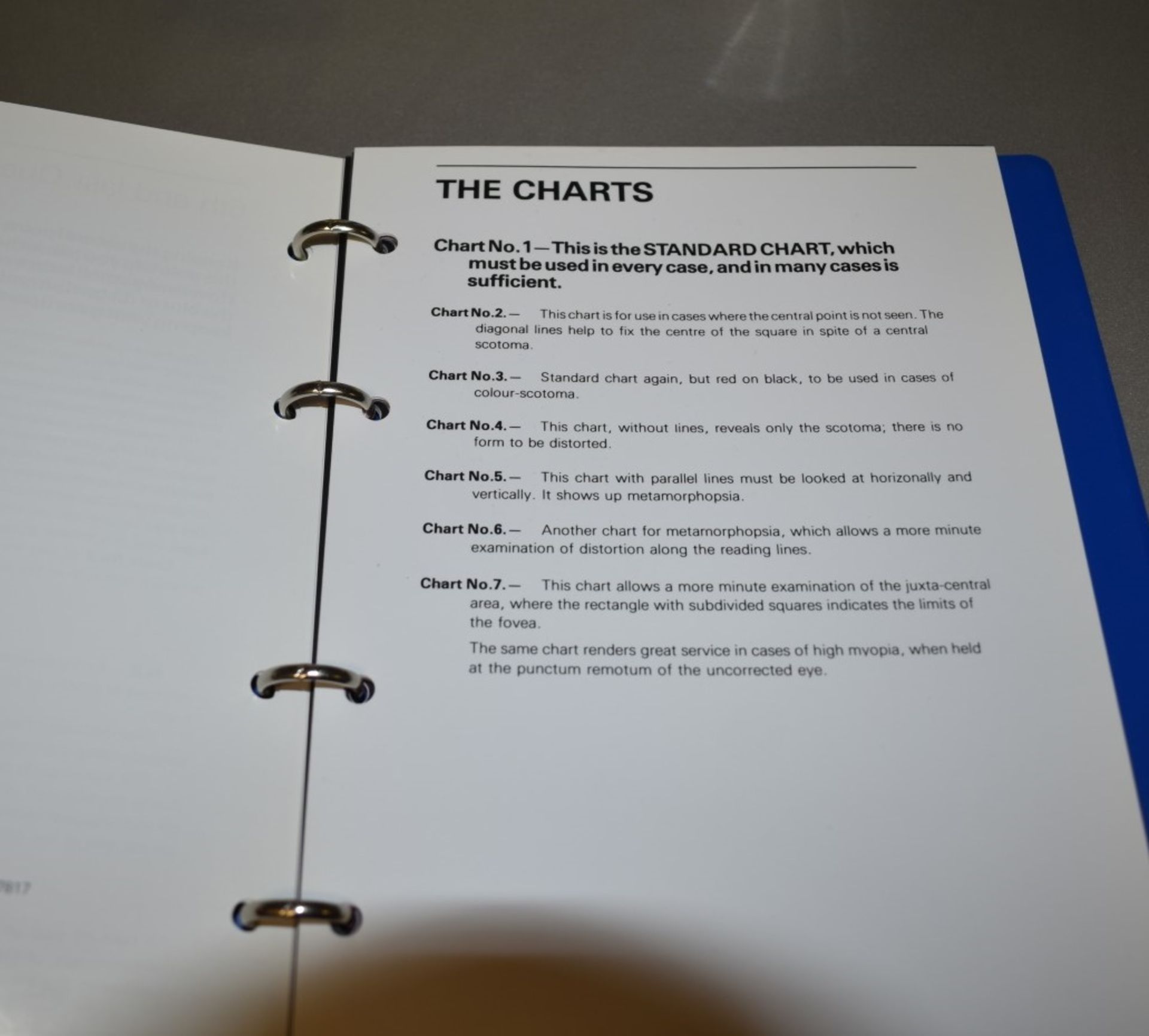 2 x Eye Chart Books Including Ishihara's Tests For Colour Deficiency and Amsler Charts Manual - Ref: - Image 8 of 13