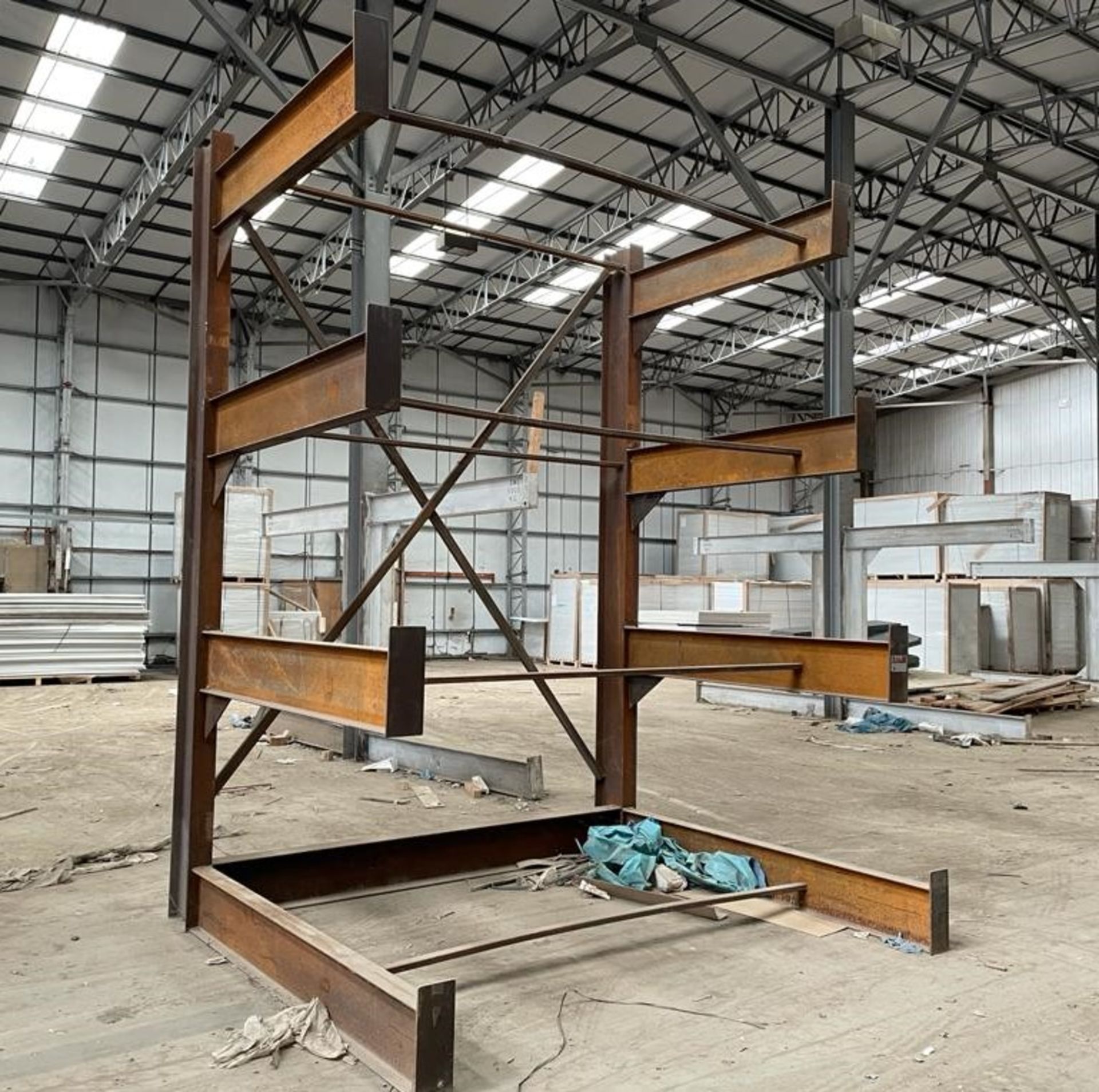 1 x Heavy Duty Cantilever Racking Unit - Ideal For Builders Merchants or Warehouses - 1 Ton Per