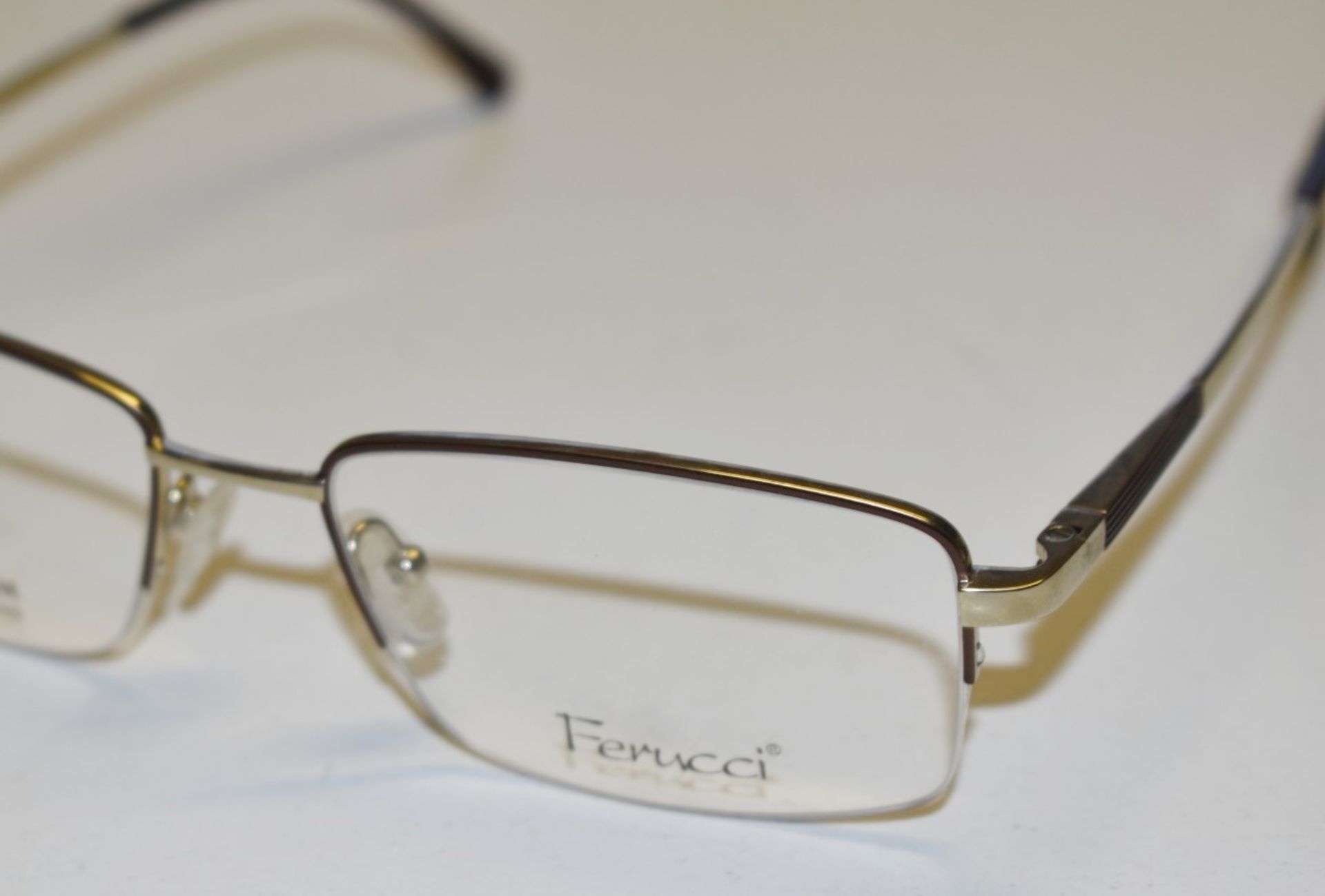 1 x Genuine FERUCCI Spectacle Eye Glasses Frame - Ex Display Stock  - Ref: GTI182 - CL645 - - Image 2 of 12