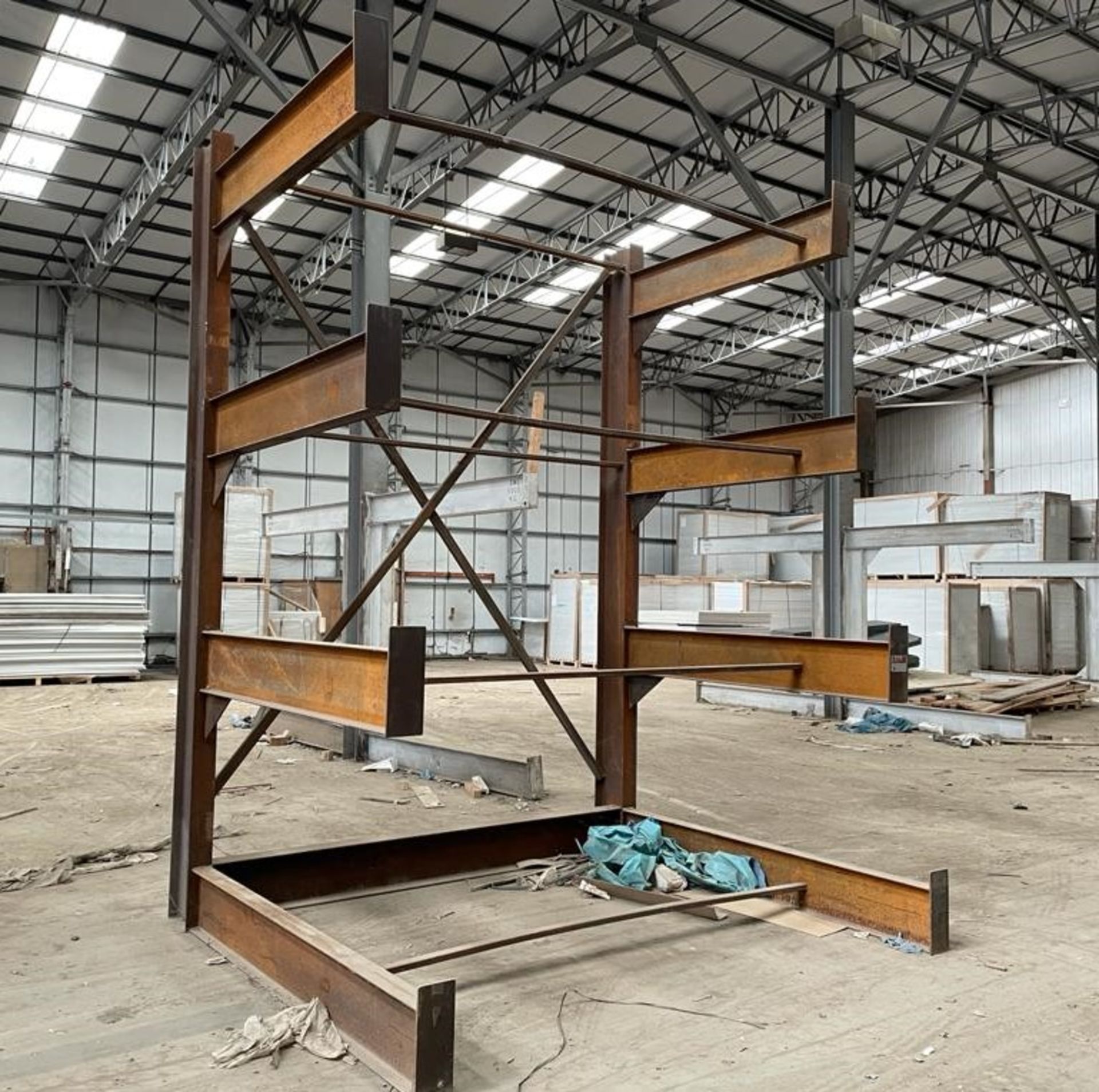 1 x Heavy Duty Cantilever Racking Unit - Ideal For Builders Merchants or Warehouses - Dimensions: