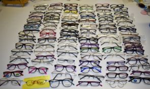 100 x Assorted Pairs of Spectacle Eye Glasses - New and Unused Stock - Various Designs and Brands