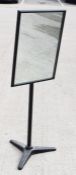 1 x Freestanding Adjustable Mirror - Mirror Size 38 x 56cm - Adjustable Height and Mirror - Ref: