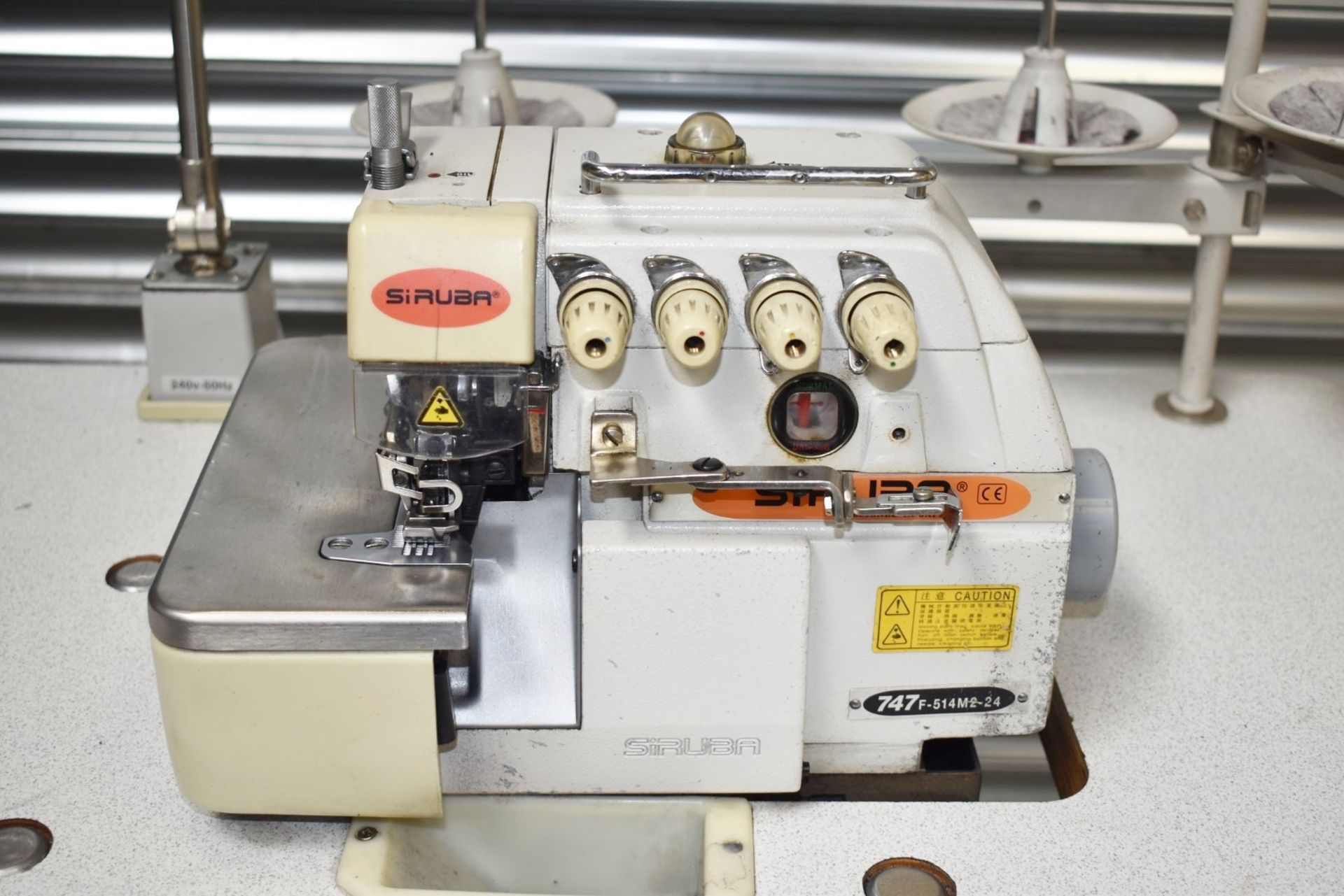 1 x Siruba Overlock Industrial Sewing Machine - Model 747F-514M2 - Image 28 of 38