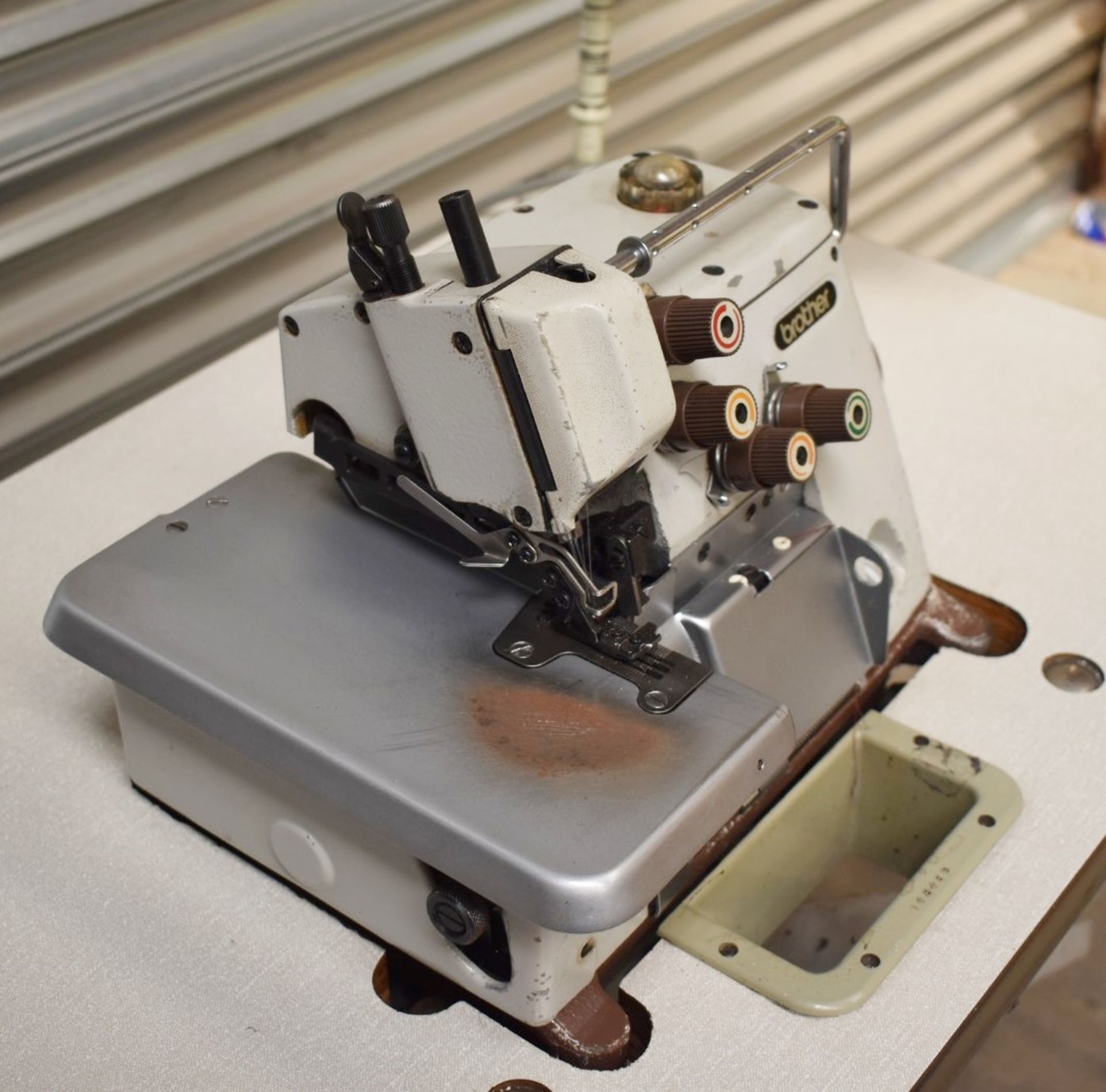 1 x Brother 3 Thread Overlock Industrial Sewing Machine - Model EF4-B511 - Image 12 of 27