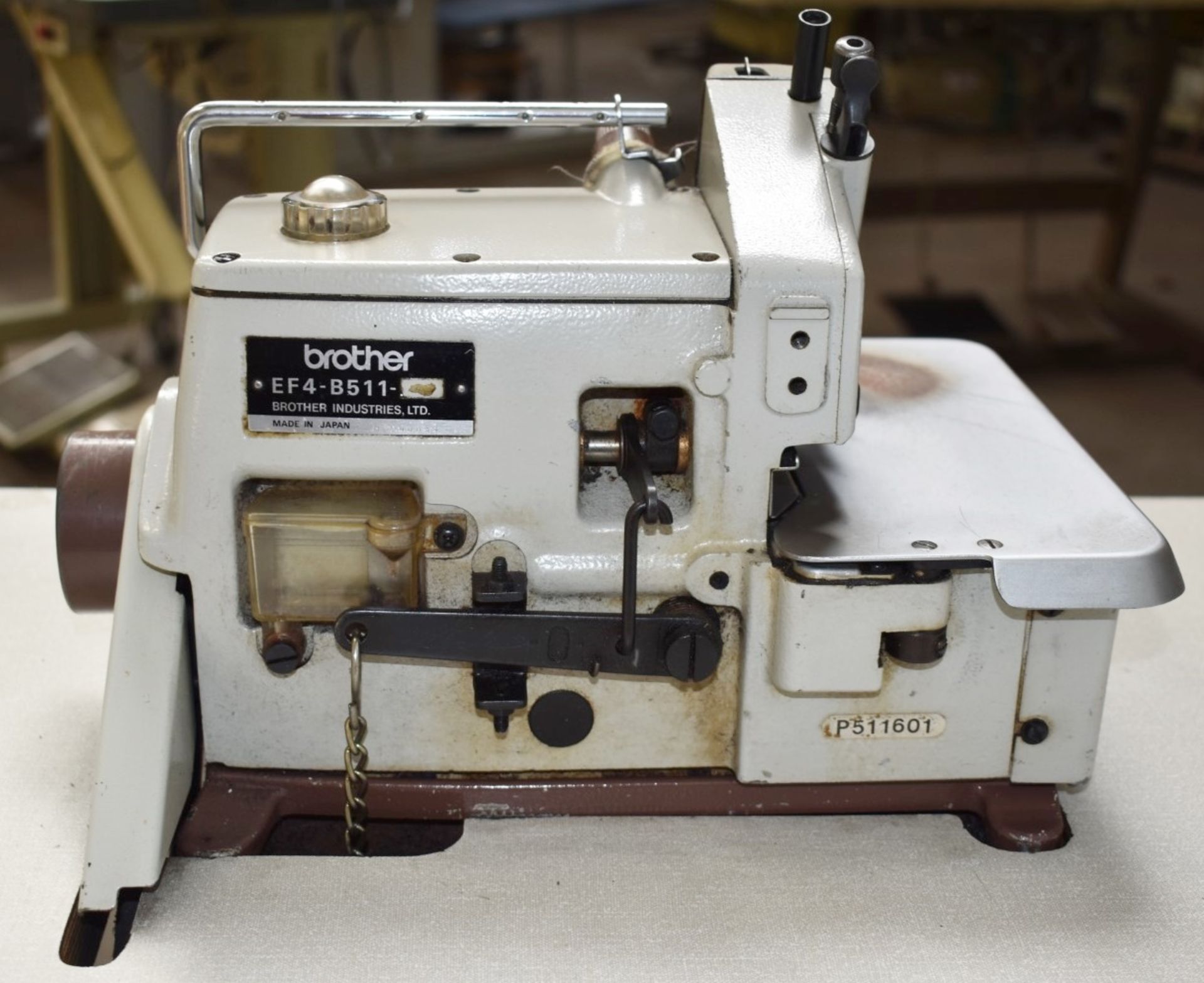 1 x Brother 3 Thread Overlock Industrial Sewing Machine - Model EF4-B511 - Image 19 of 27
