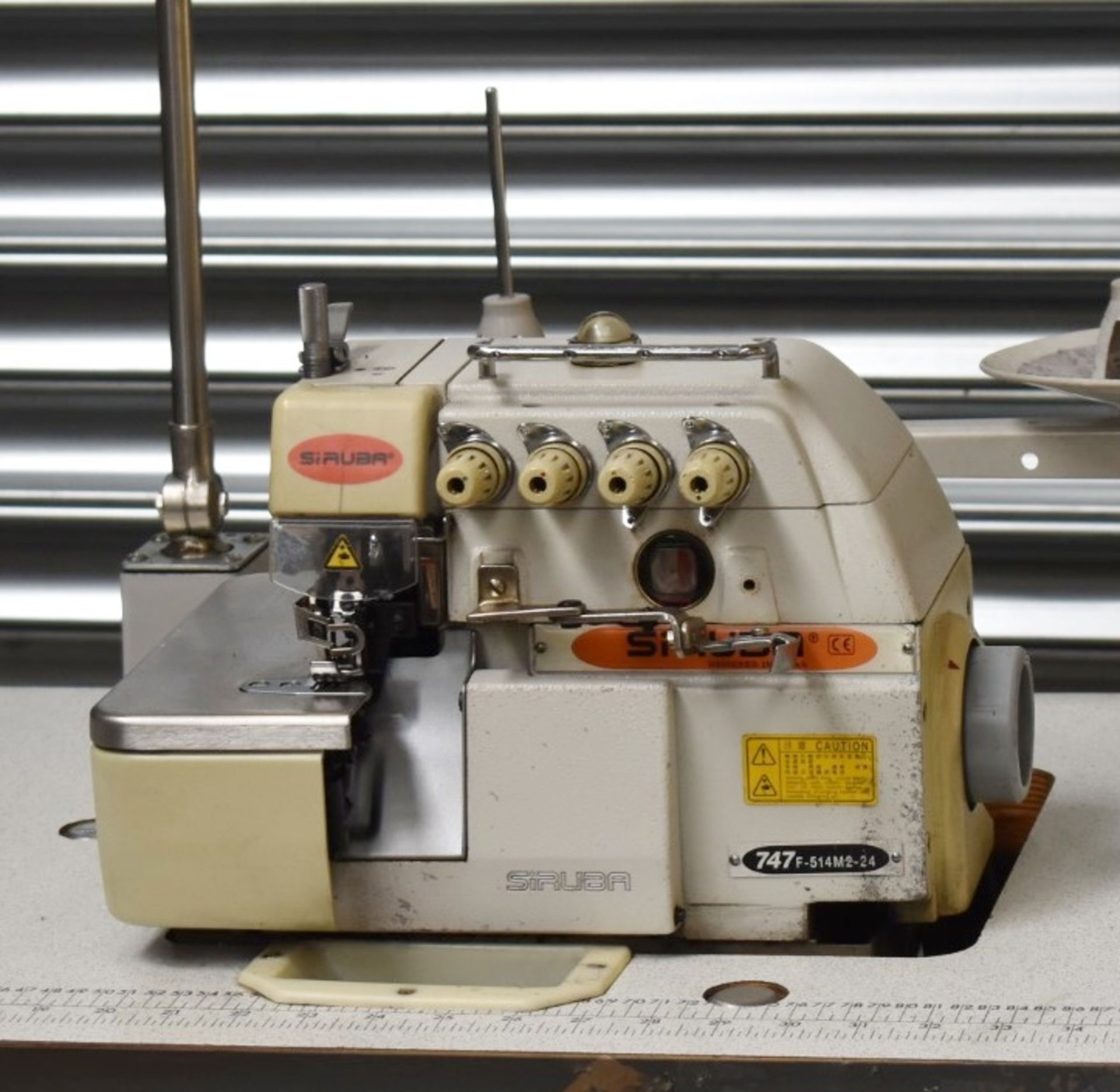 1 x Siruba Overlock Industrial Sewing Machine - Model 747F-514M2 - Image 22 of 38