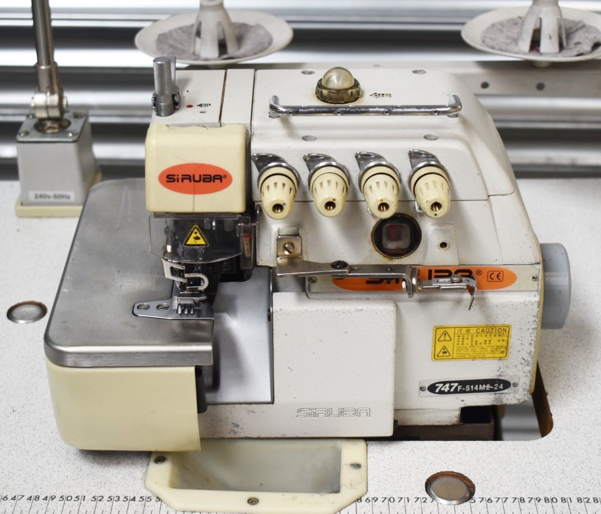 1 x Siruba Overlock Industrial Sewing Machine - Model 747F-514M2 - Image 20 of 38