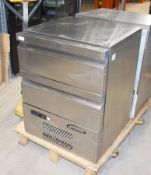 1 x Williams H5UC Double Drawer Commercial Fridge With Stainless Steel Exterior